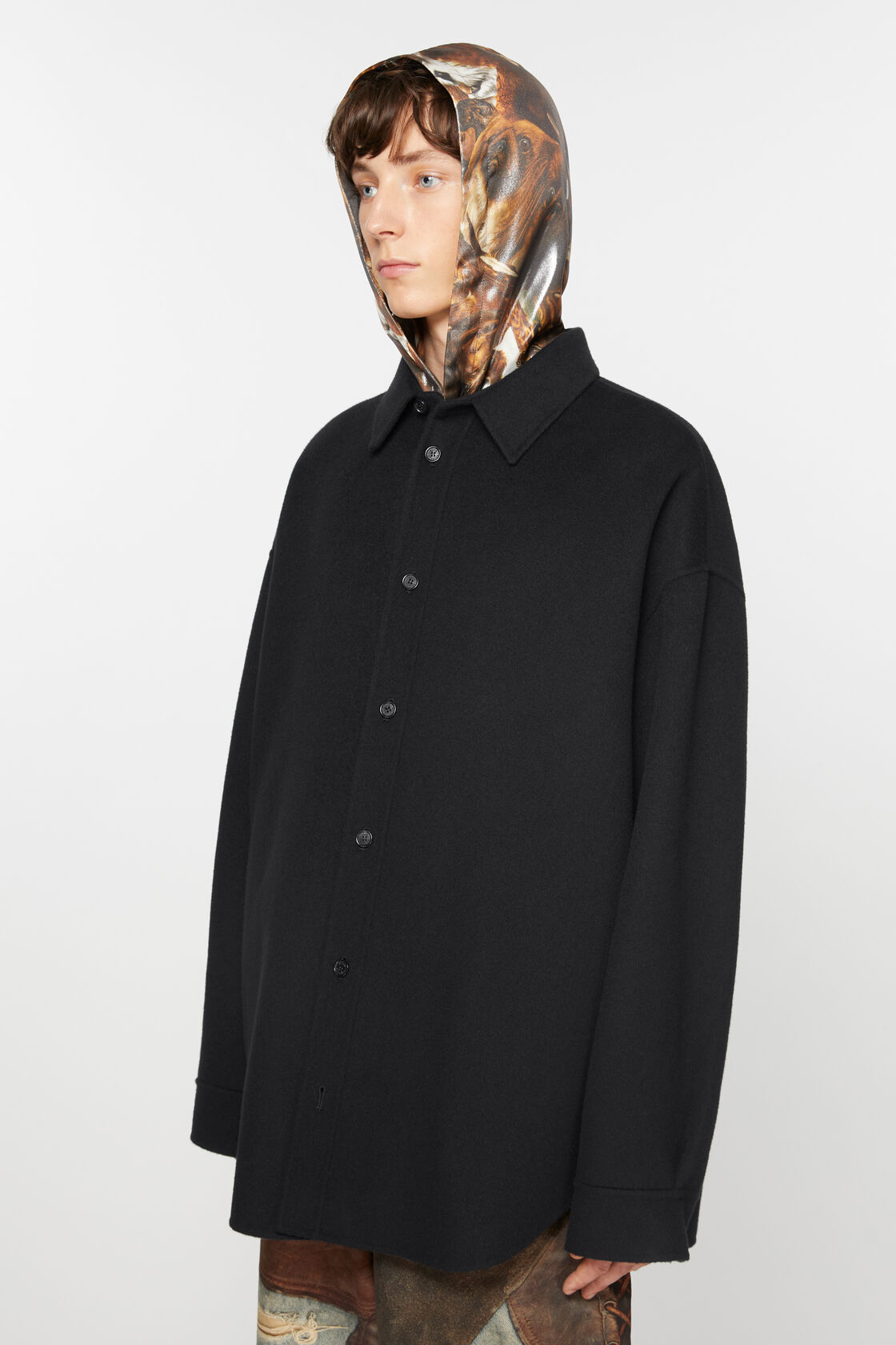 ACNE STUDIOS Wool Jacket in Black 46