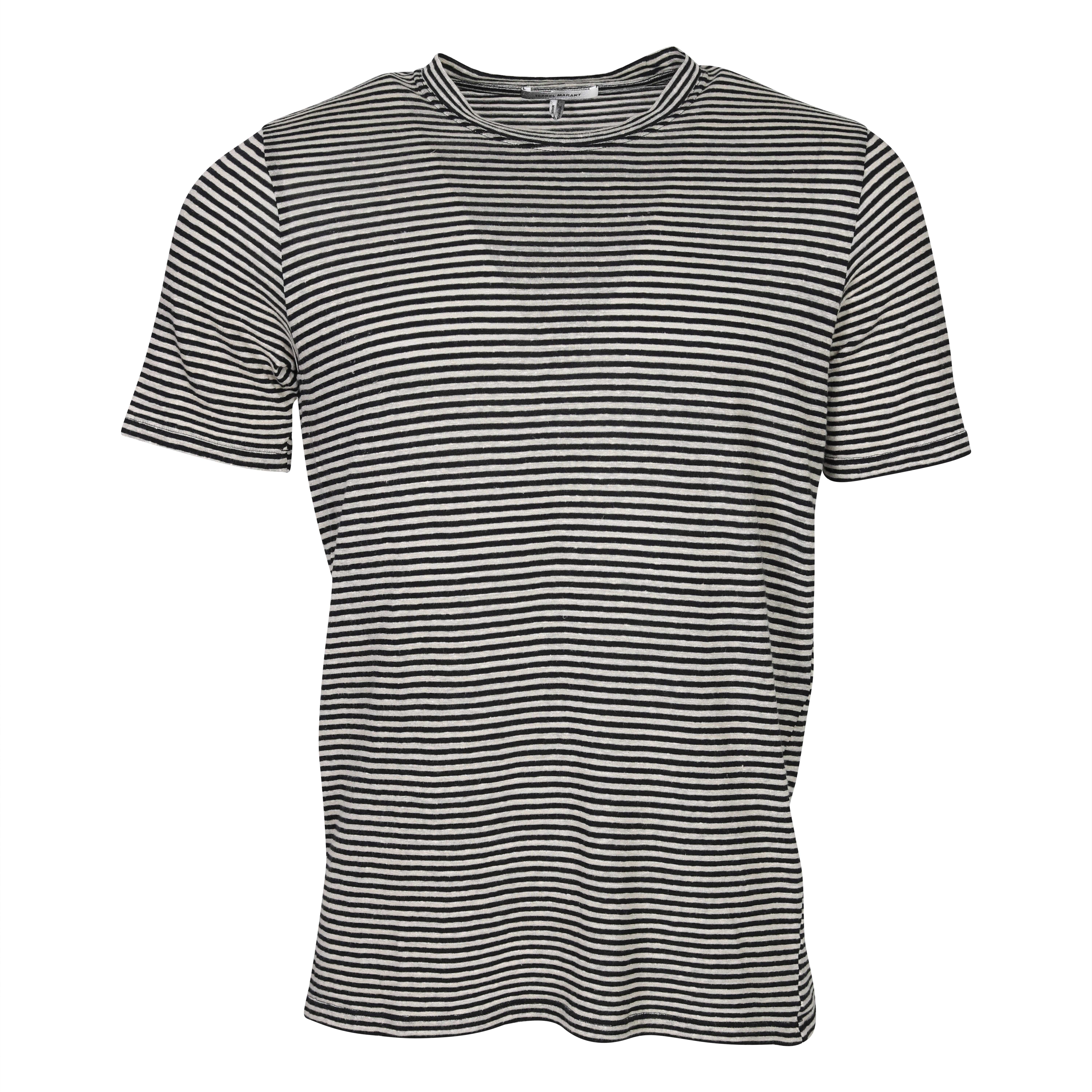 Isabel Marant Leon T-Shirt in Ecru Stripe