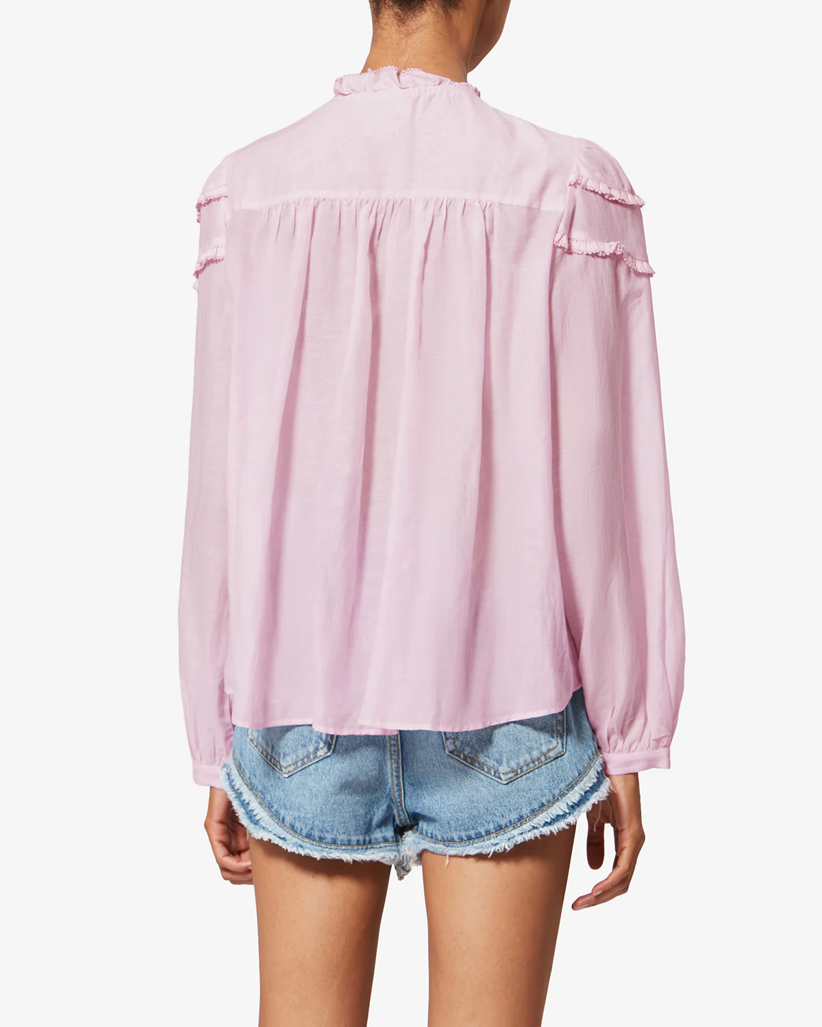 ISABEL MARANT ÉTOILE Christa Blouse in Light Pink