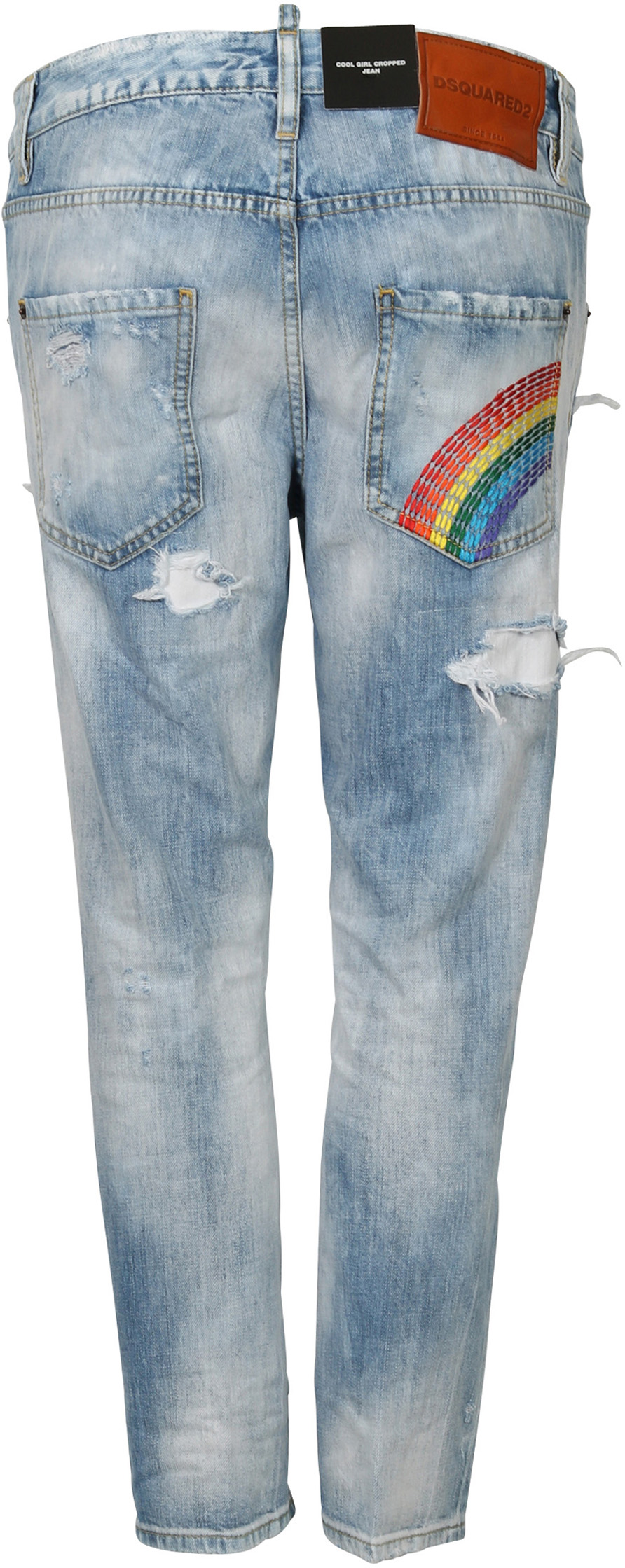Dsquared Jeans Cool Girl Cropped Light Blue Washed