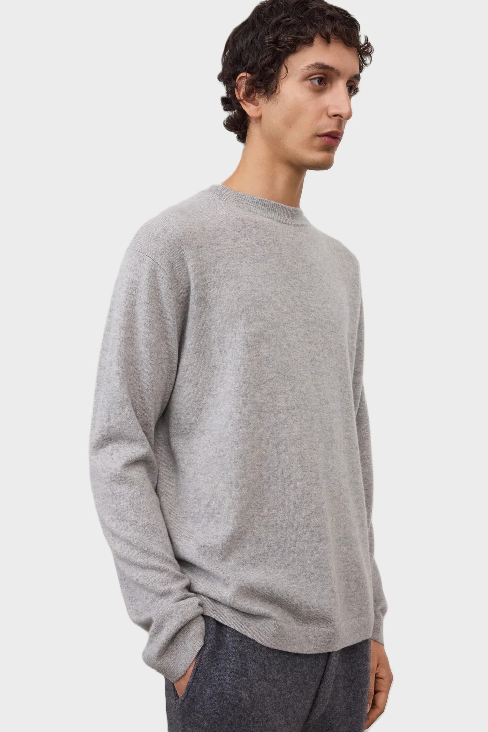 LISA YANG Cashmere Sweater in Dove Grey