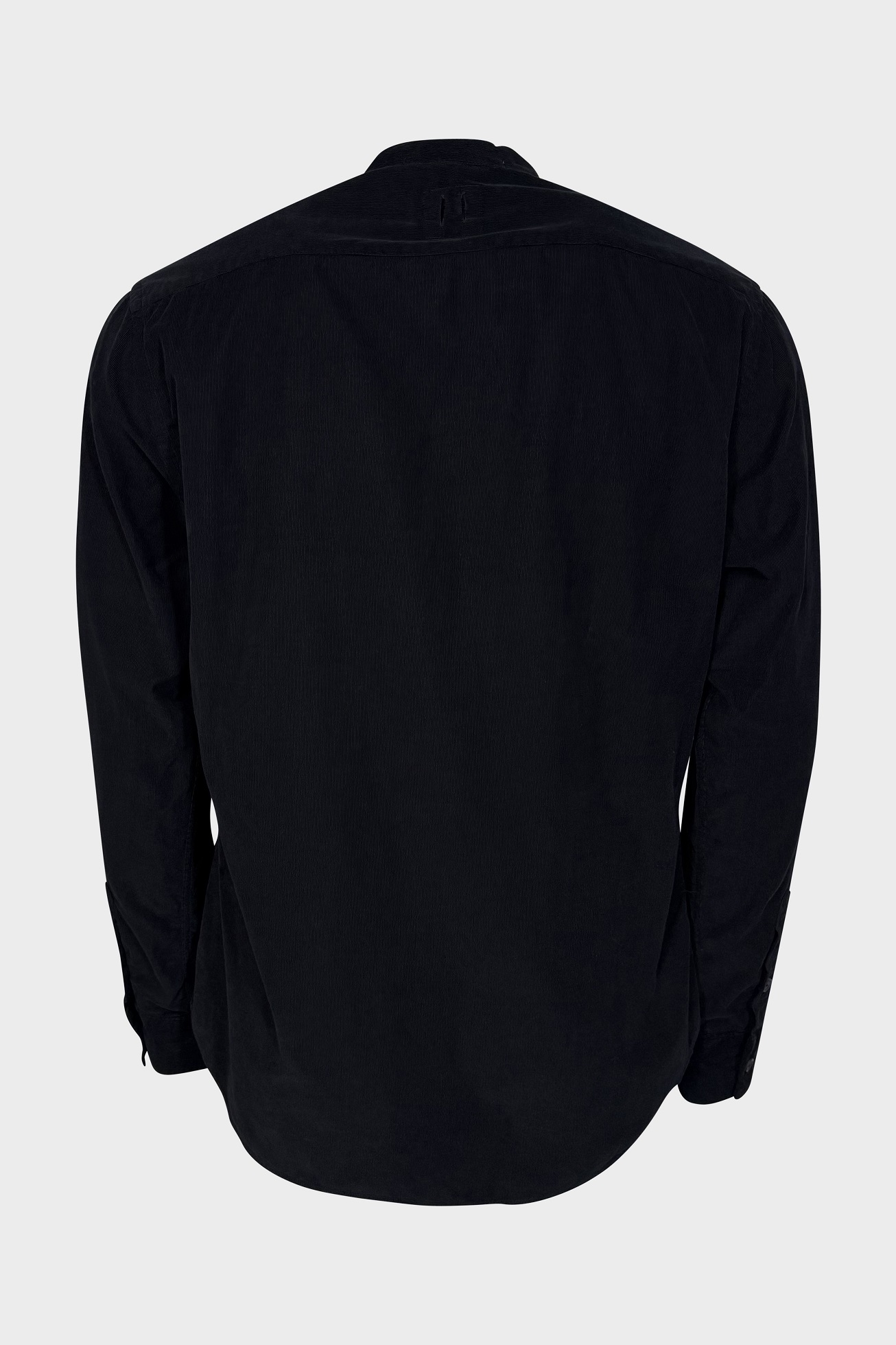 HANNES ROETHER Baby Cord Shirt in Black