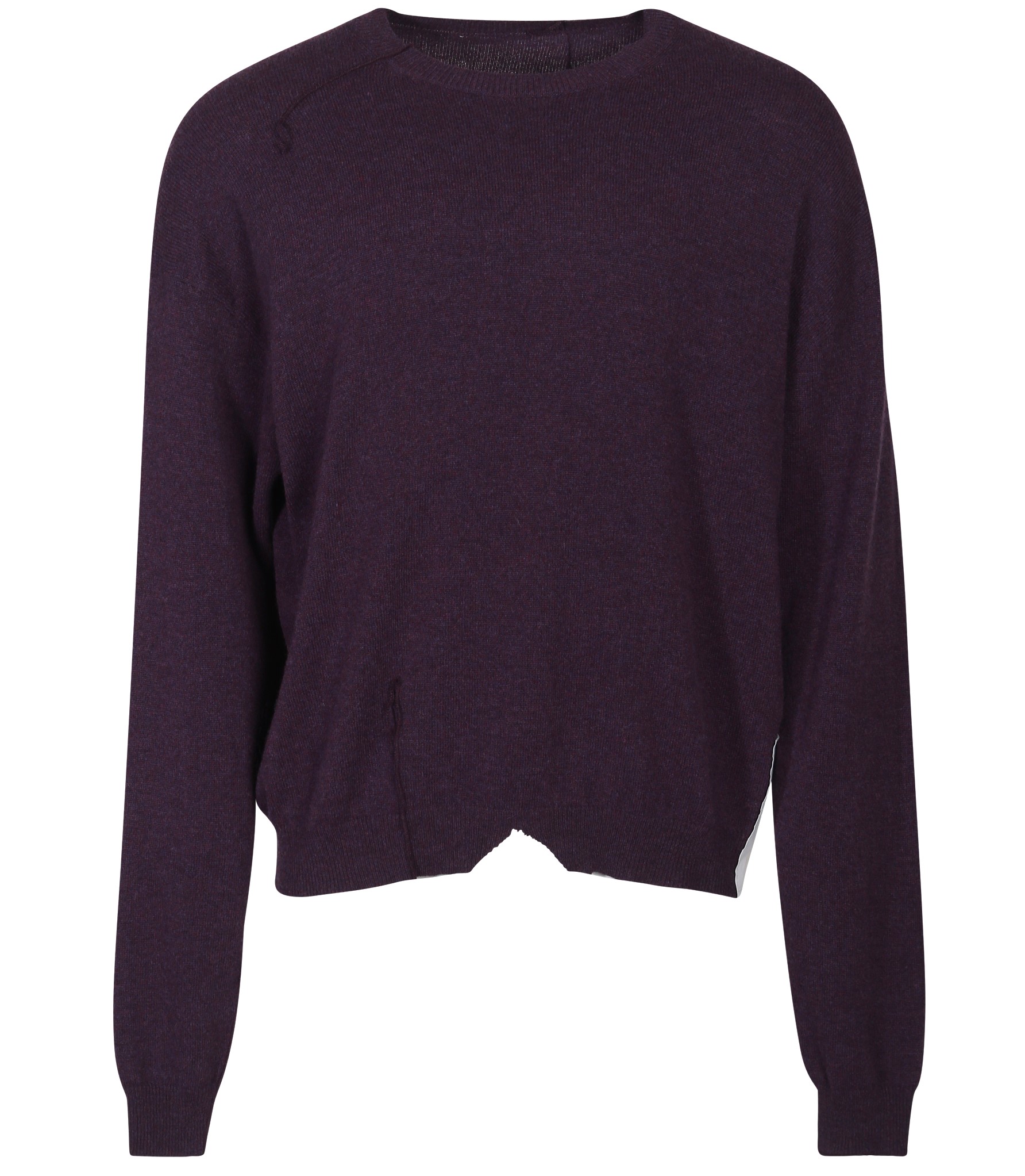 RAMAEL Infinity Cashmere Sweater in Aubergine XS