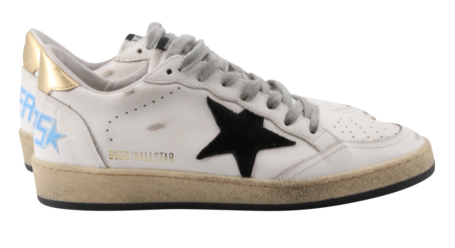 Golden Goose Ballstar Leather Upper Suede Star Laminated Heel