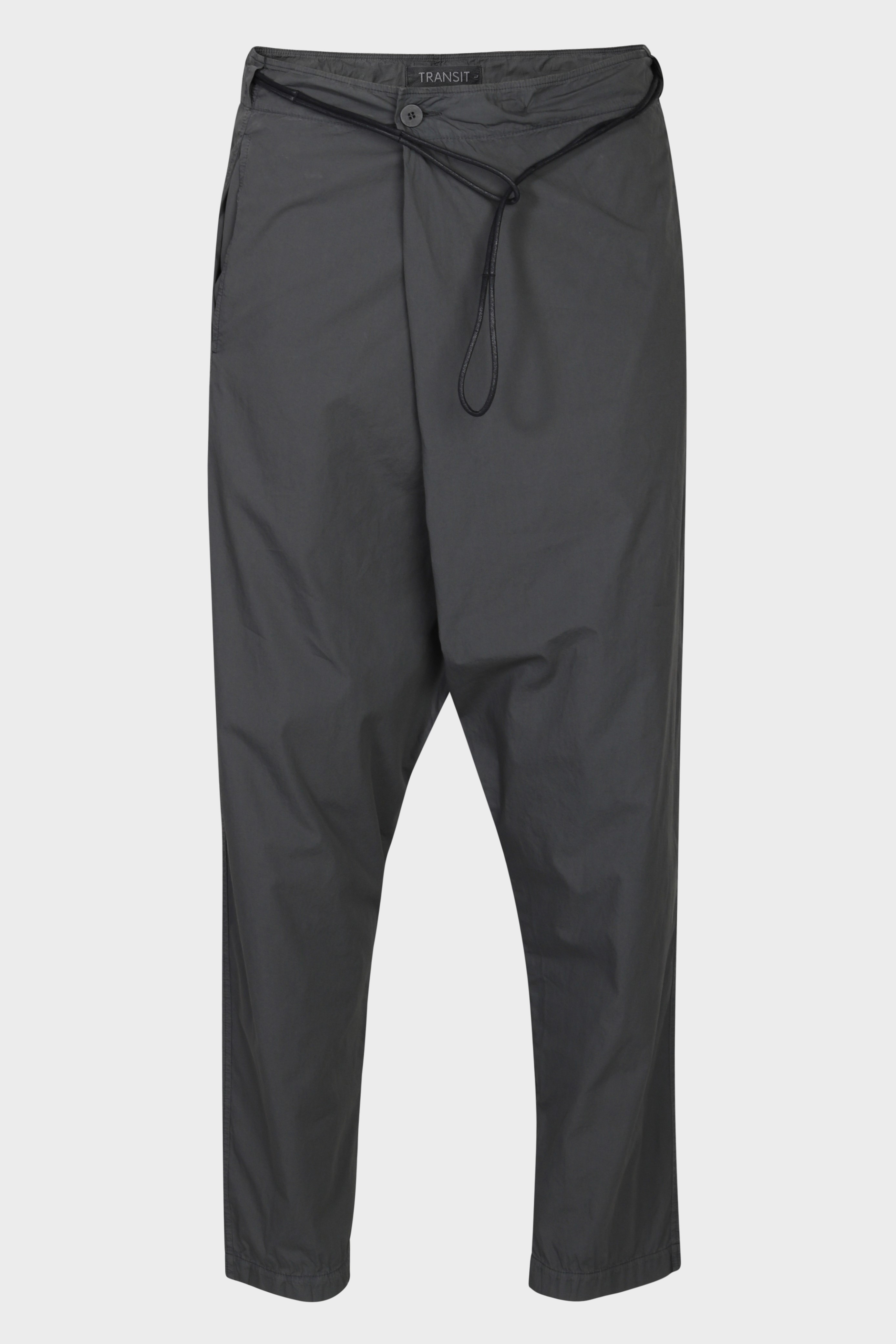 TRANSIT UOMO Light Cotton Pant in Dark Grey