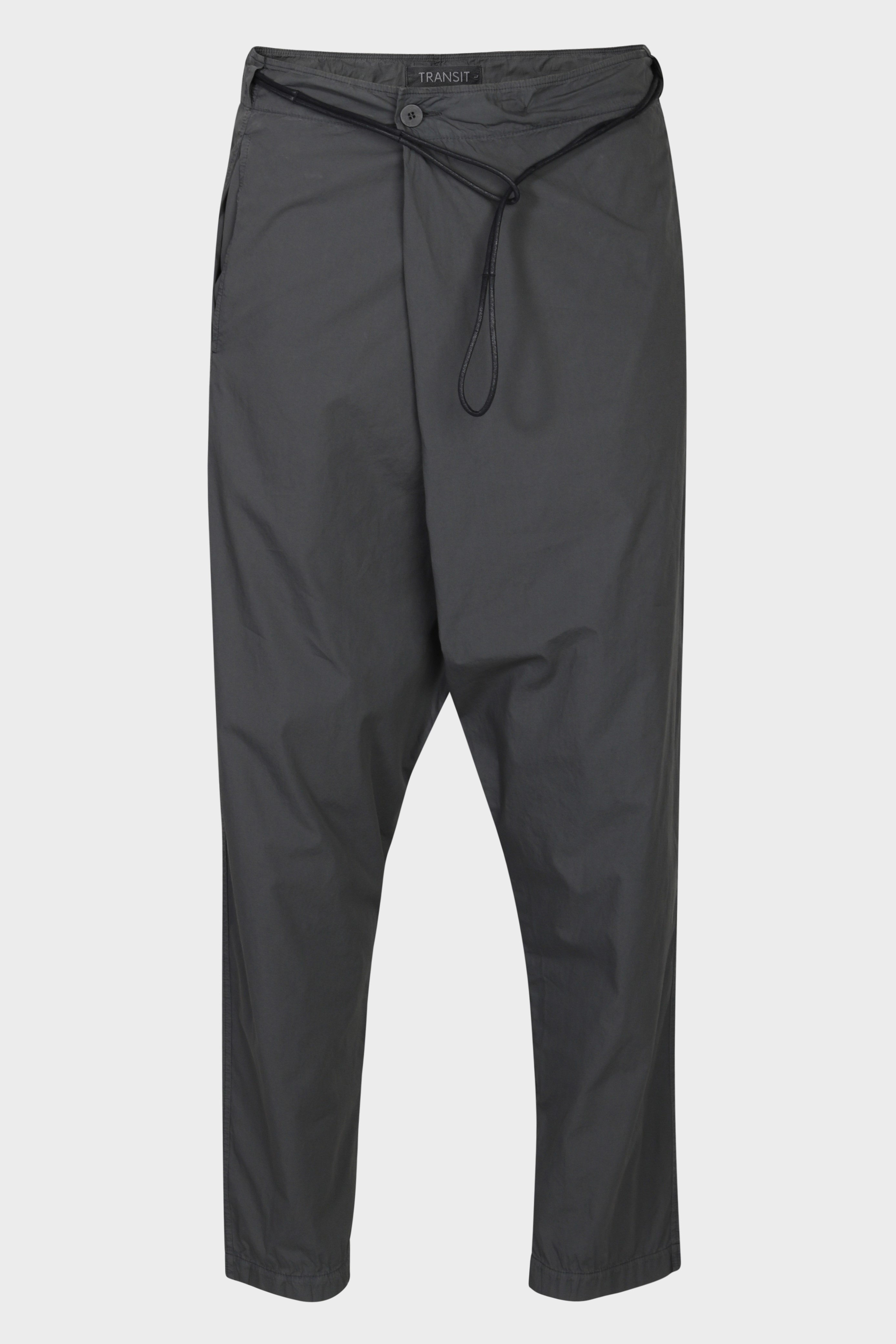 TRANSIT UOMO Light Cotton Pant in Dark Grey S