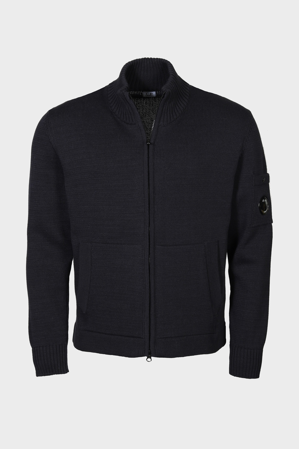 C.P. COMPANY Cotton Knit Jacket in Total Eclipse