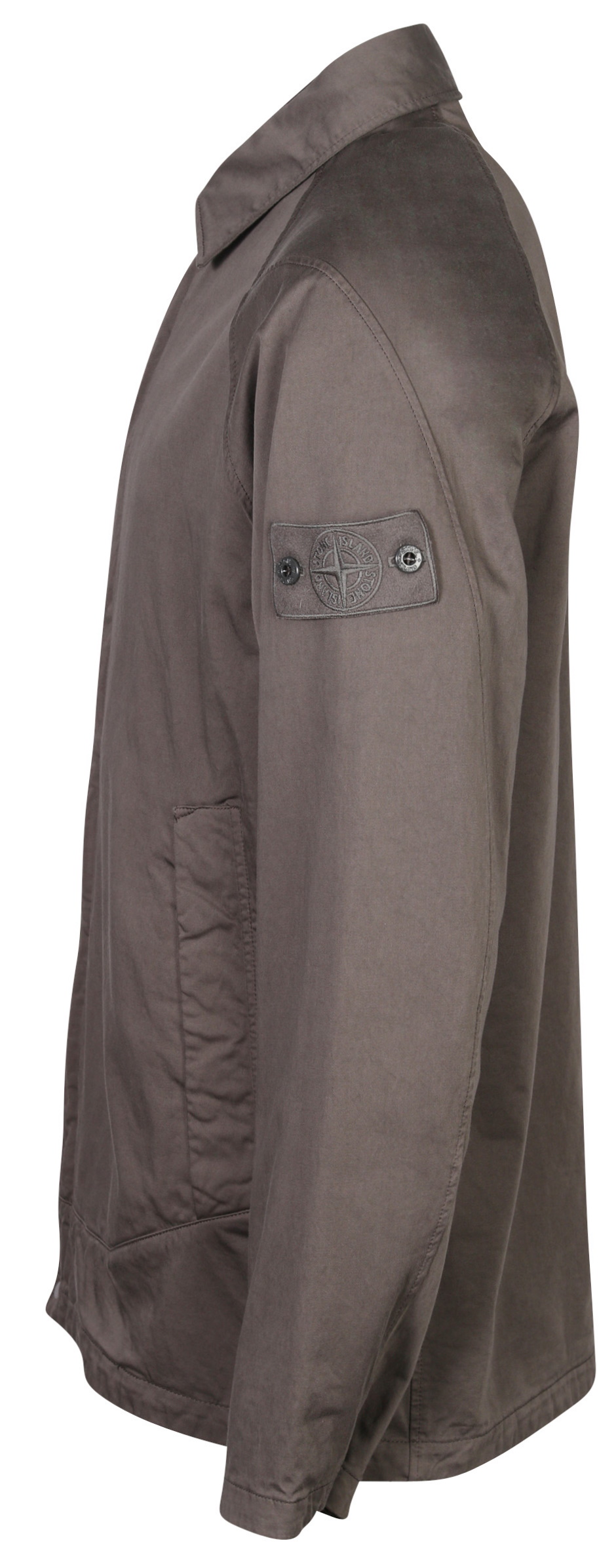 Stone Island Ghostpiece Cotton Overshirt Grey