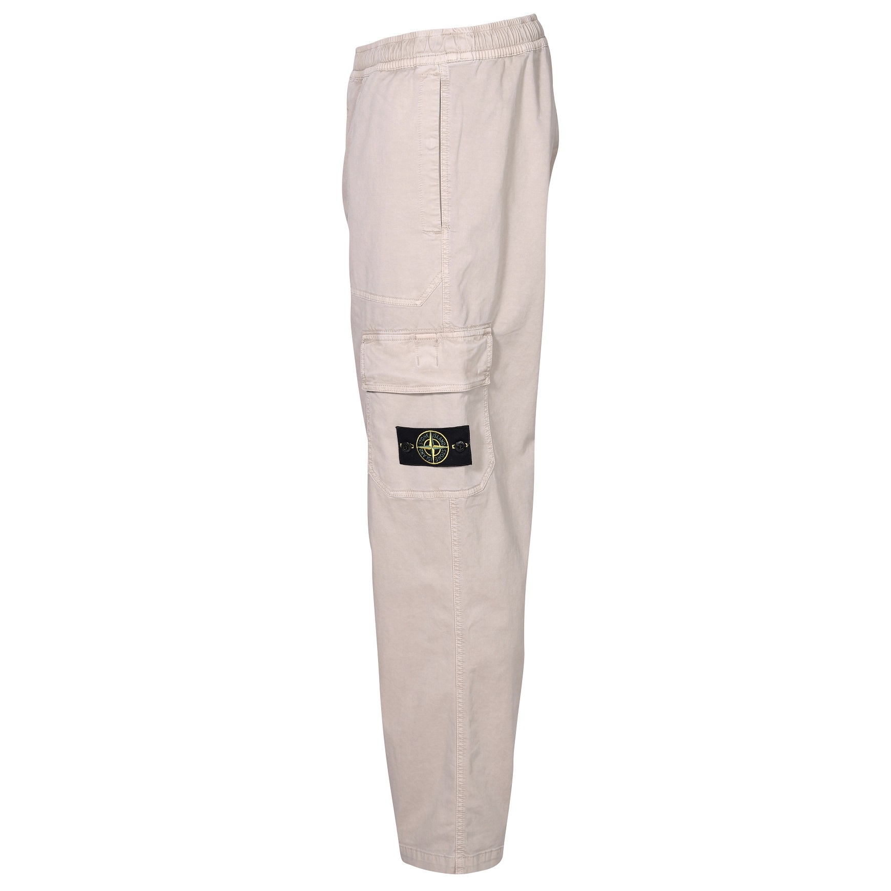 STONE ISLAND Loose Cargo Pant in Washed Dove Grey 34