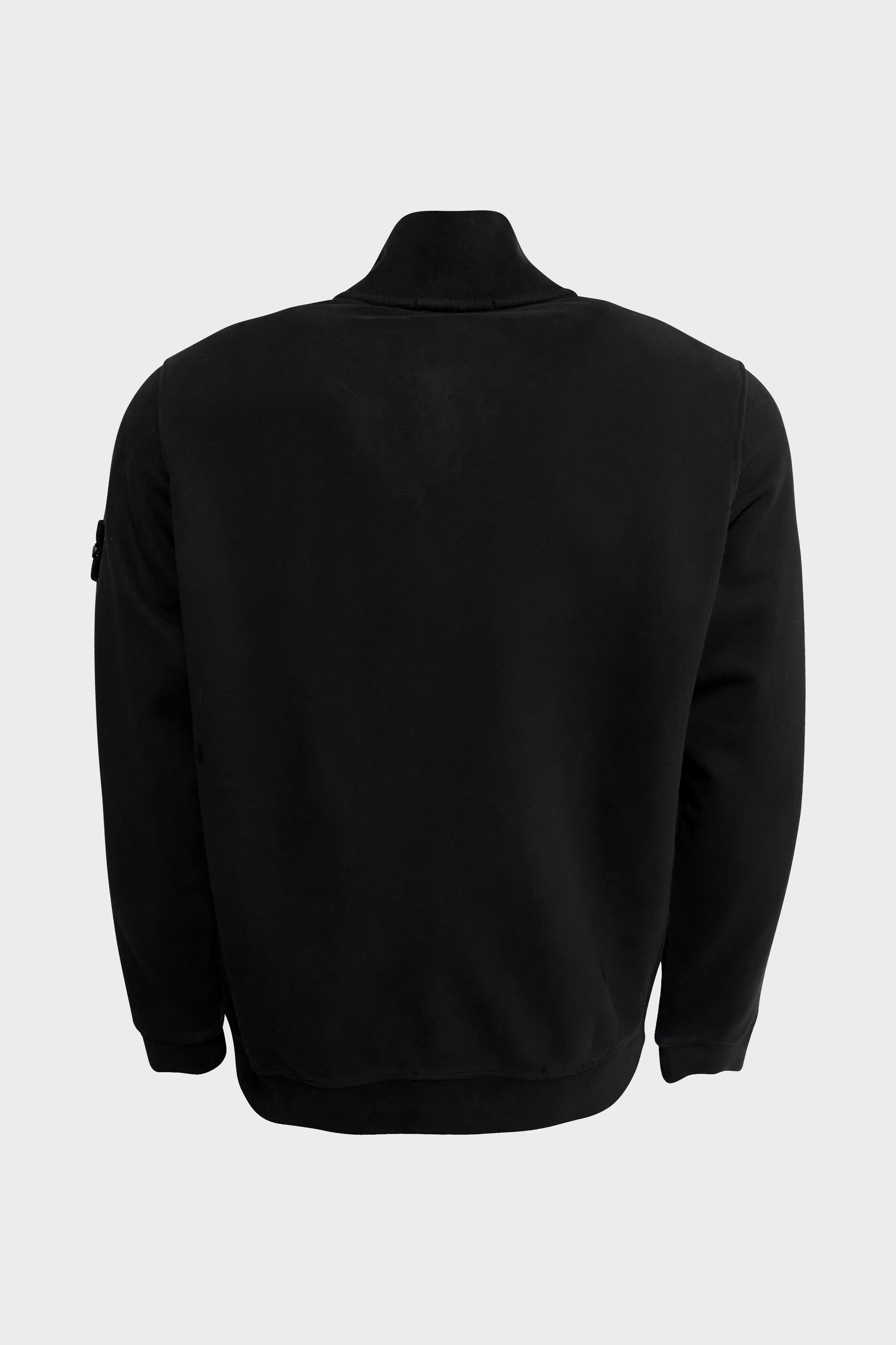 STONE ISLAND Zip Sweatshirt in Black