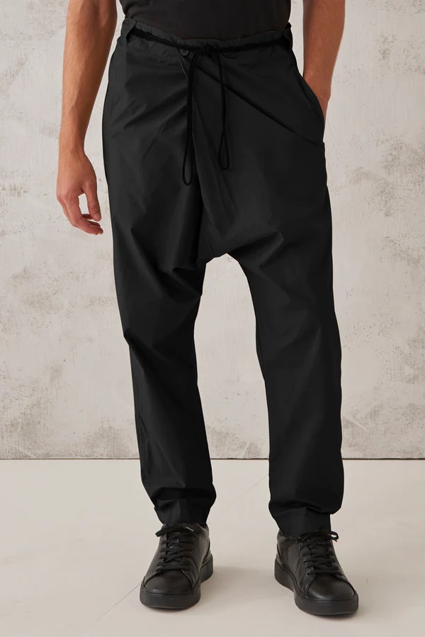 TRANSIT UOMO Cotton Pant in Black