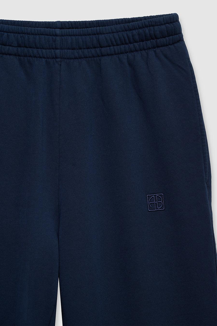 ANINE BING Karter Jogger Framed Monogram in Washed Navy