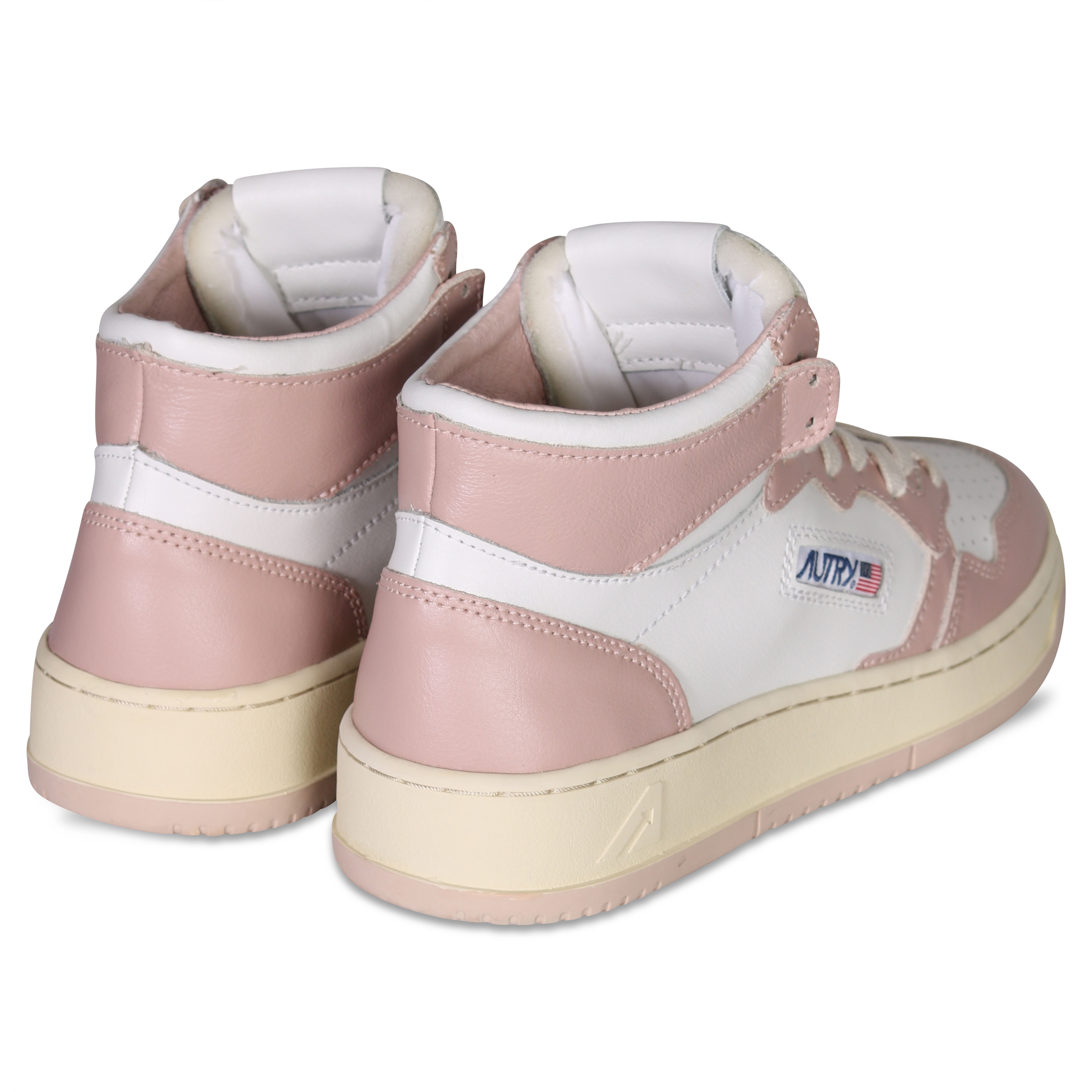Autry Action Shoes Mid Sneaker White/Pink 39