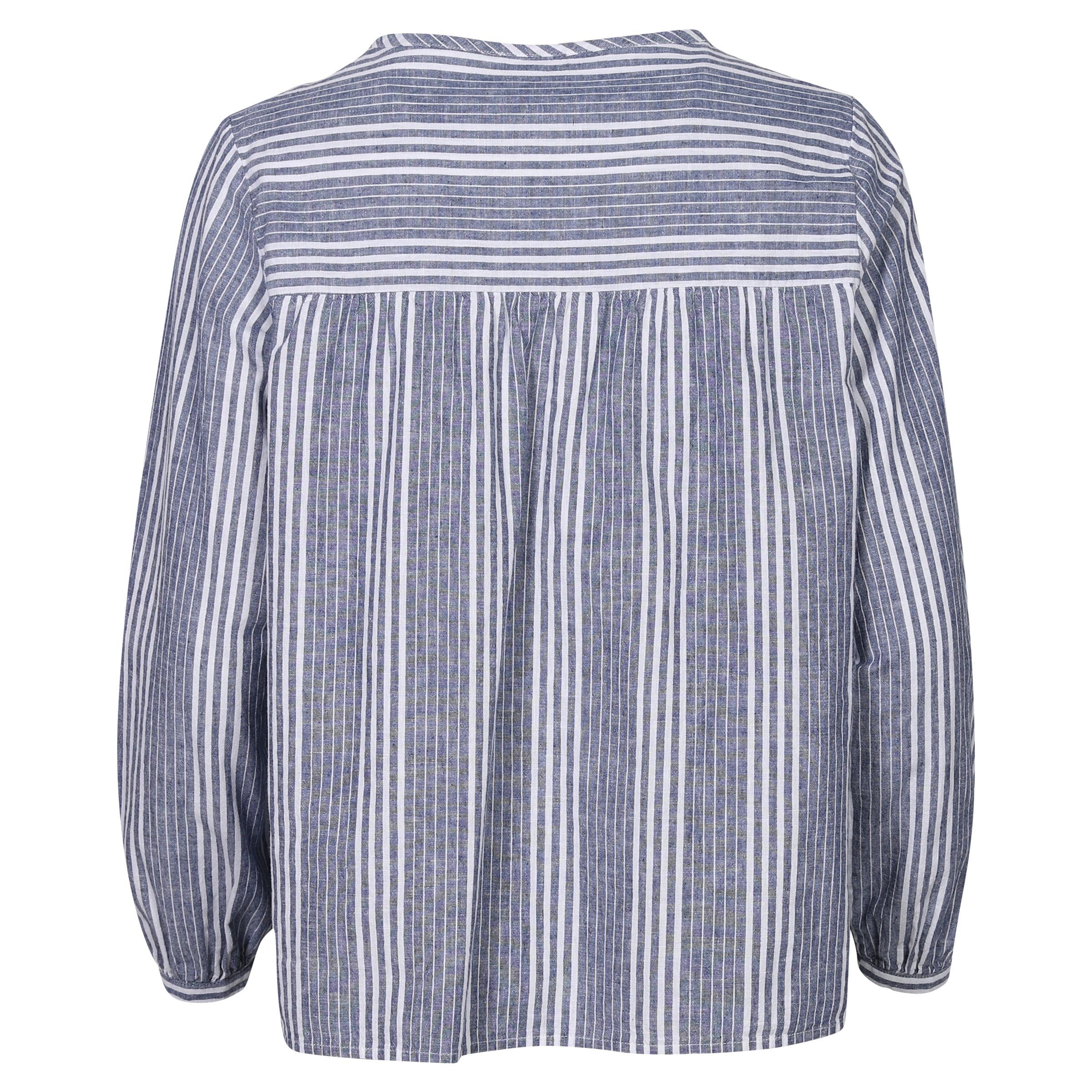 Woolrich Organic Blouse Striped Blue/White