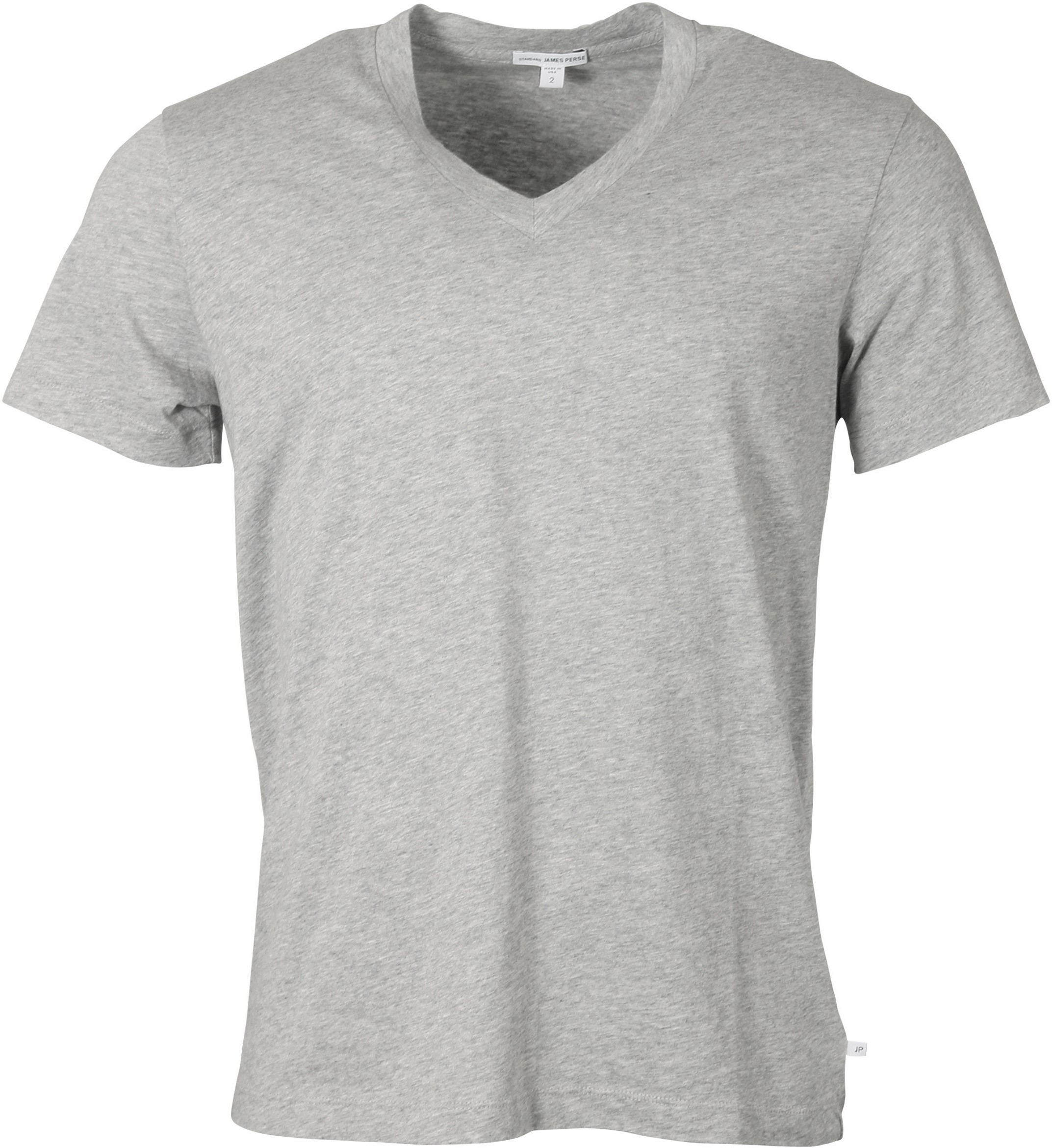 James Perse T-Shirt V-Neck in Heathergrey