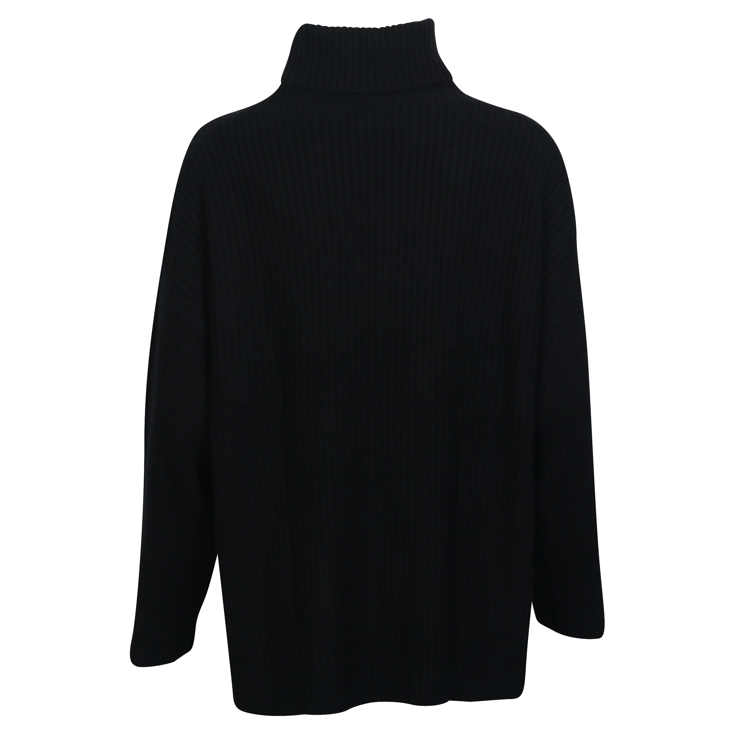 Flona Cashmere Turtle Neck Sweater in Black XS