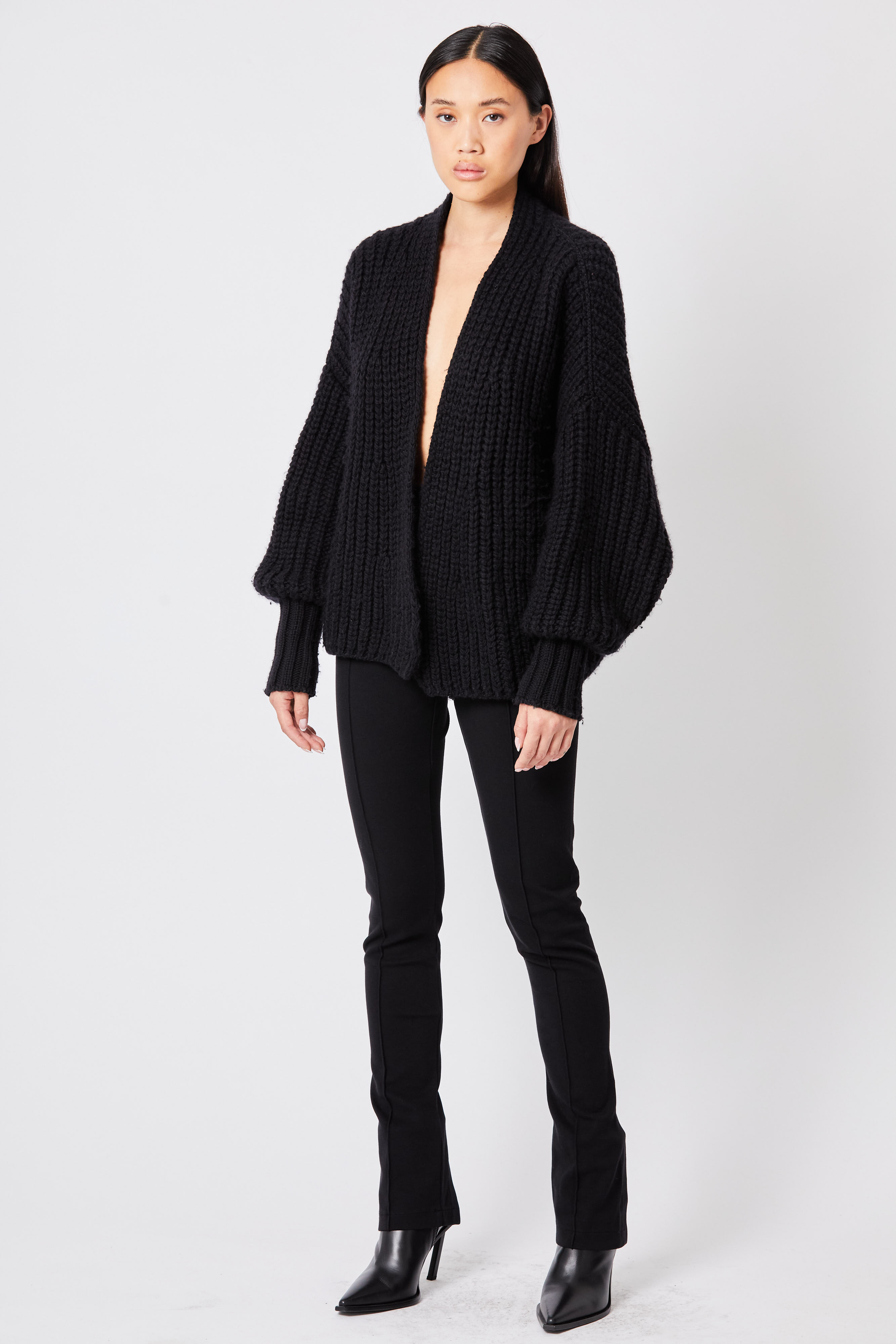 Thom Krom Knit Cardigan in Black M