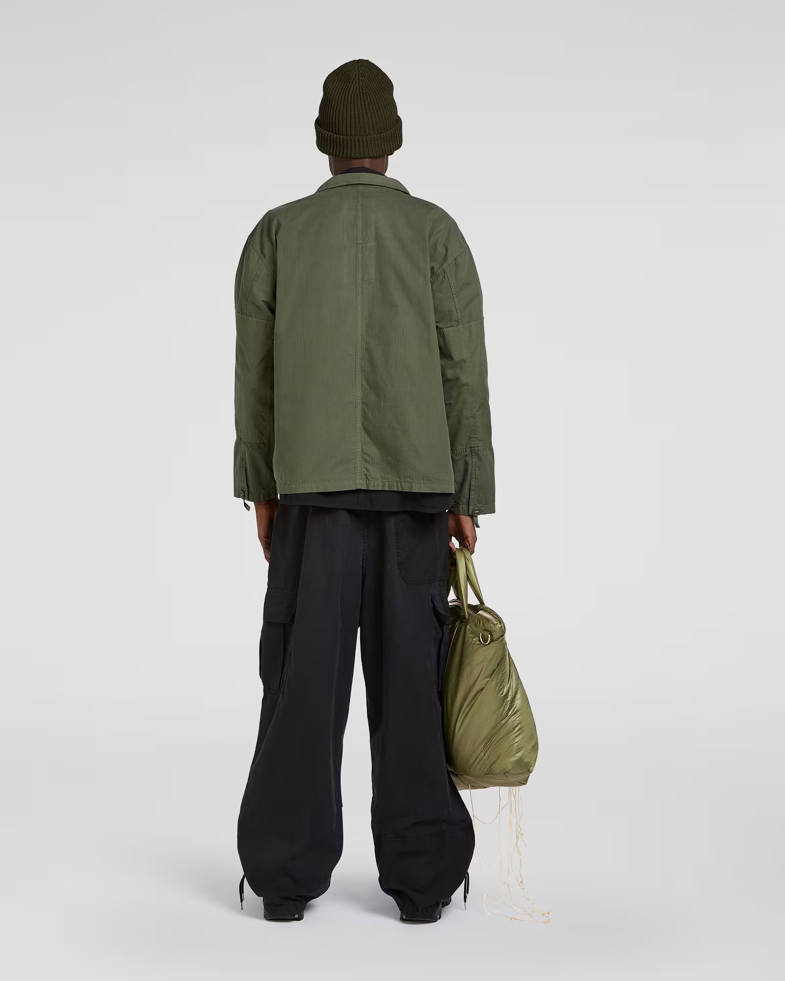 APPLIED ART FORMS Worker Jacket in Dusty Olive APPLIED ART FORMS Worker Jacket in Dusty Olive