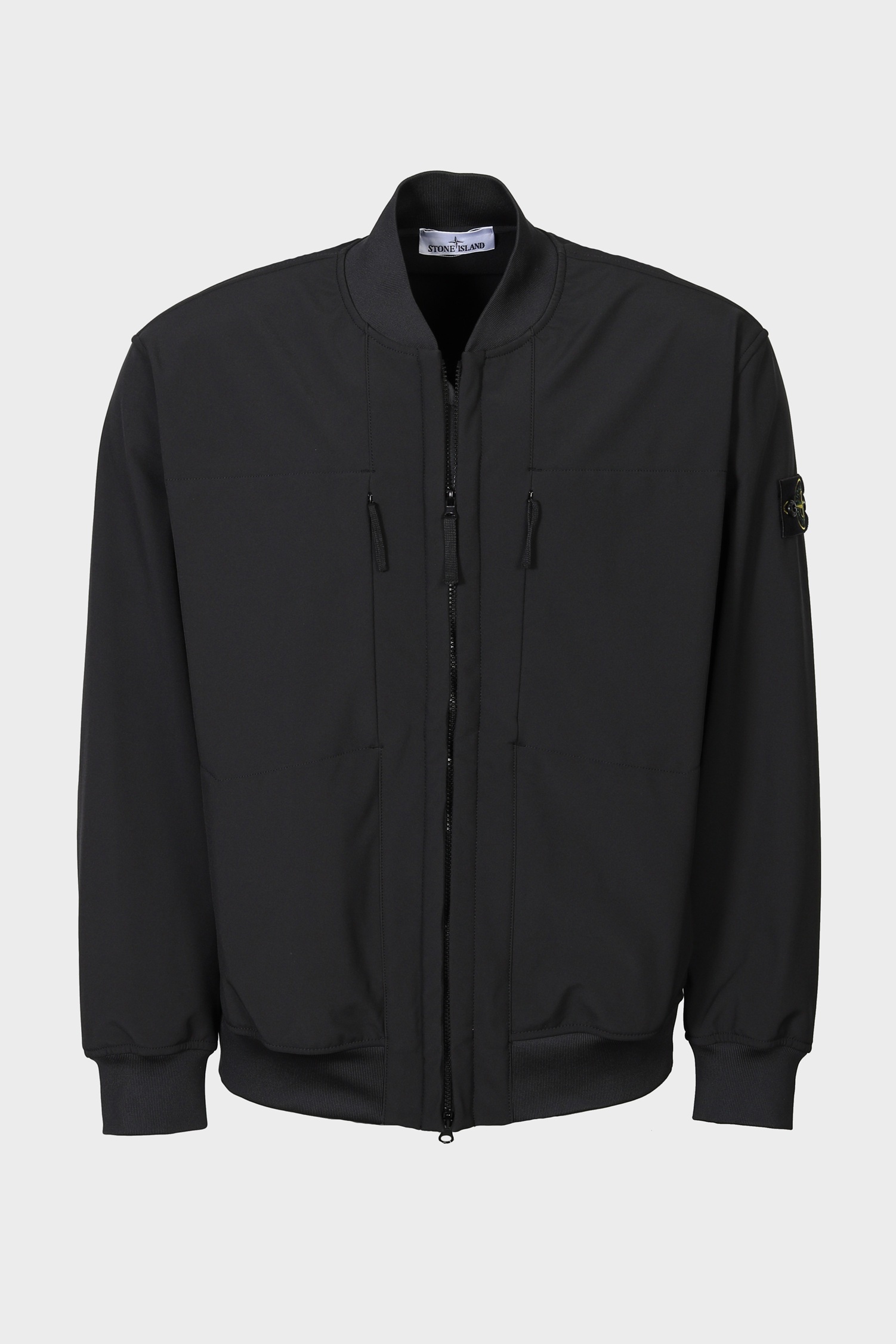 STONE ISLAND Soft Shell-R e.dye® Technology Bomber Jacket in Black