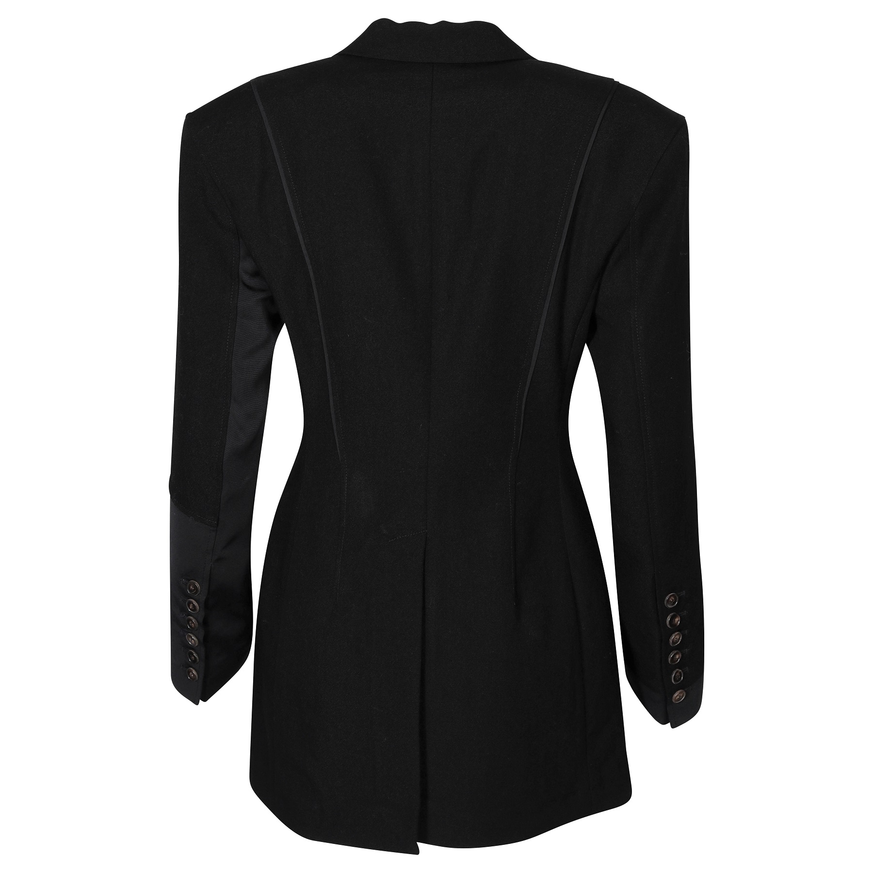 SOCIÉTÉ ANGELIQUE Patched Wool Blazer with Dropped Shoulder 38