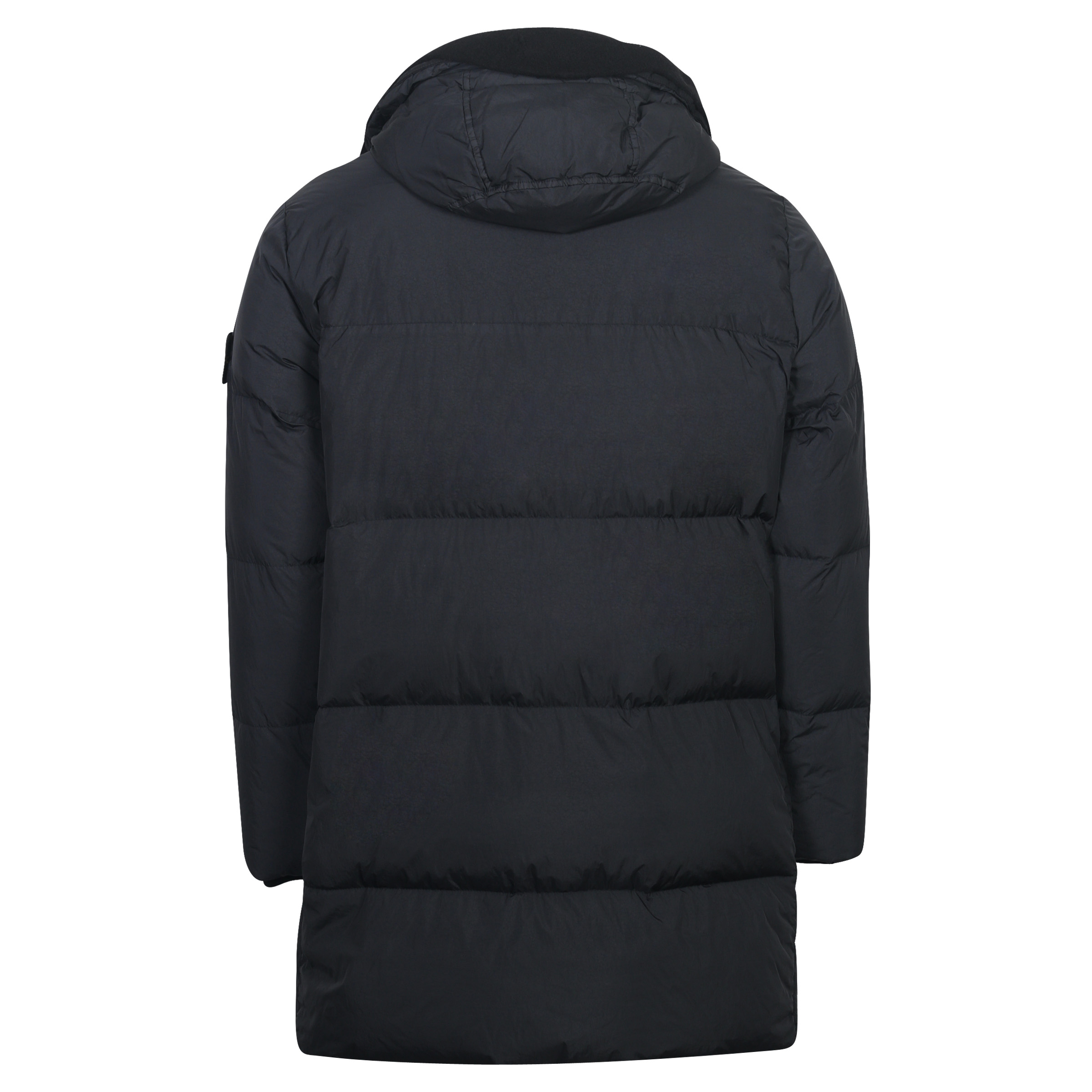 Stone Island Garment Dyed Crincle Reps Ny Down Parka in Black