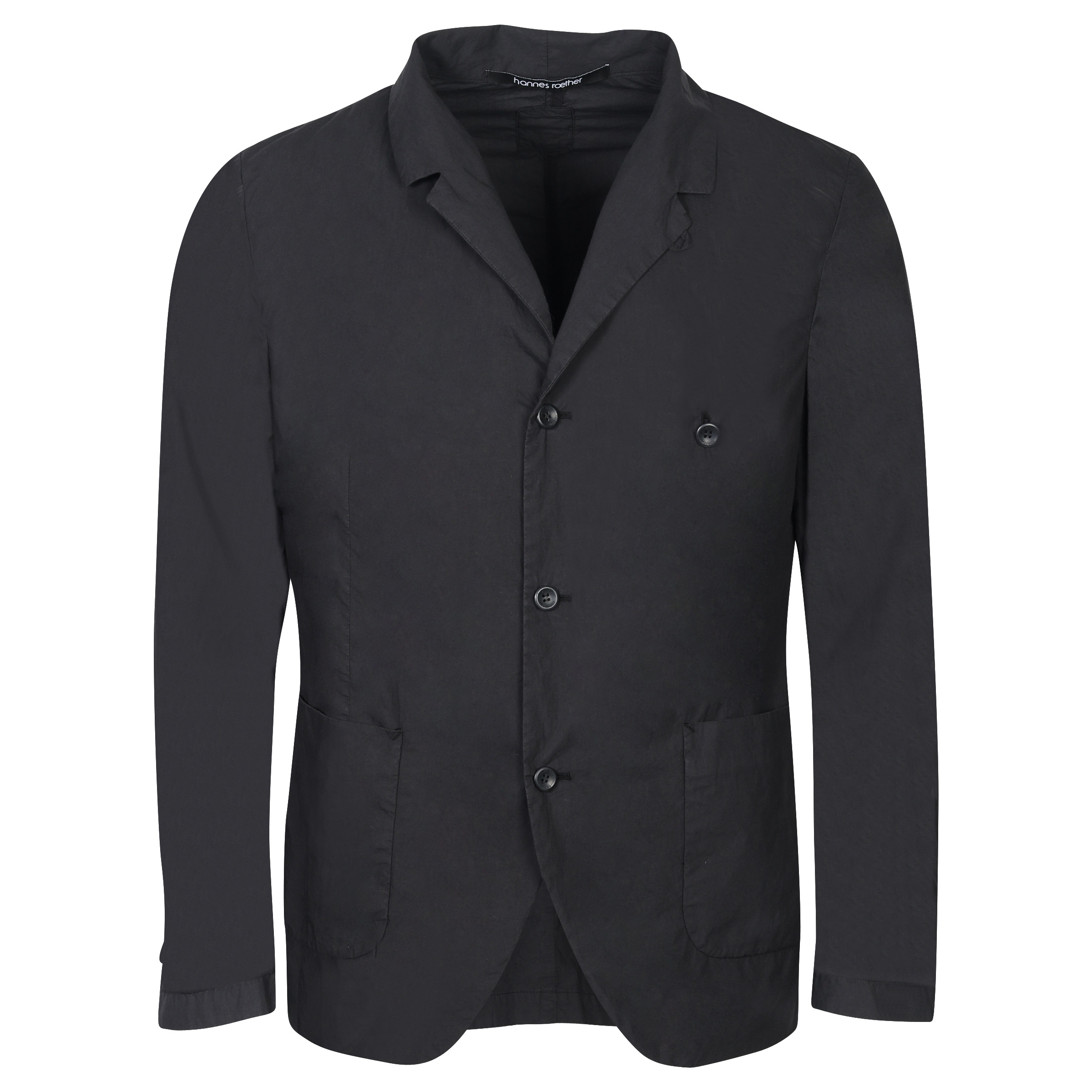Hannes Roether Light Cotton Jacket Black