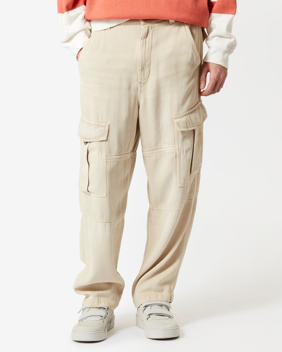 ISABEL MARANT Terence Cargo Pant in Ecru L