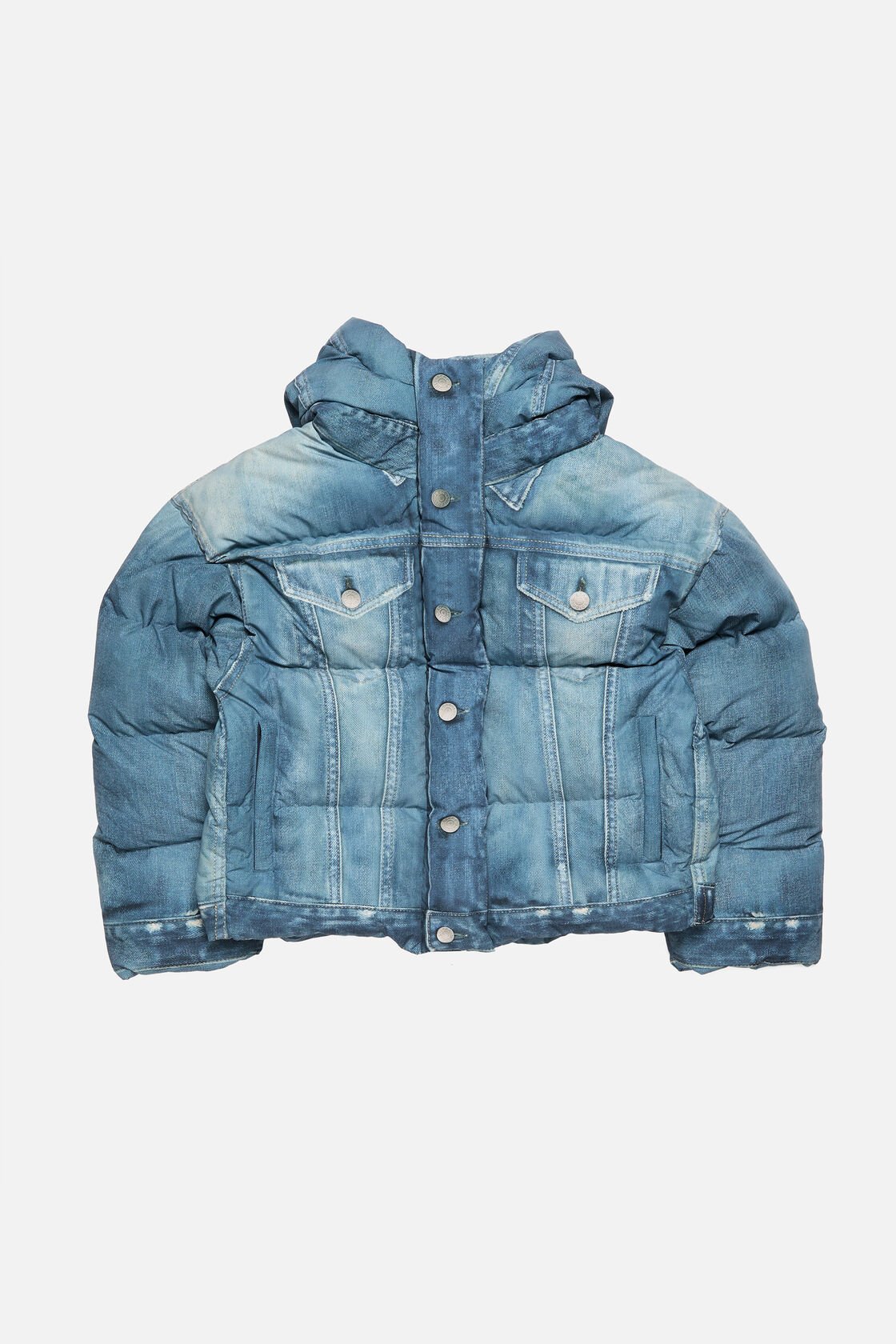 ACNE STUDIOS Denim Printed Down Jacket