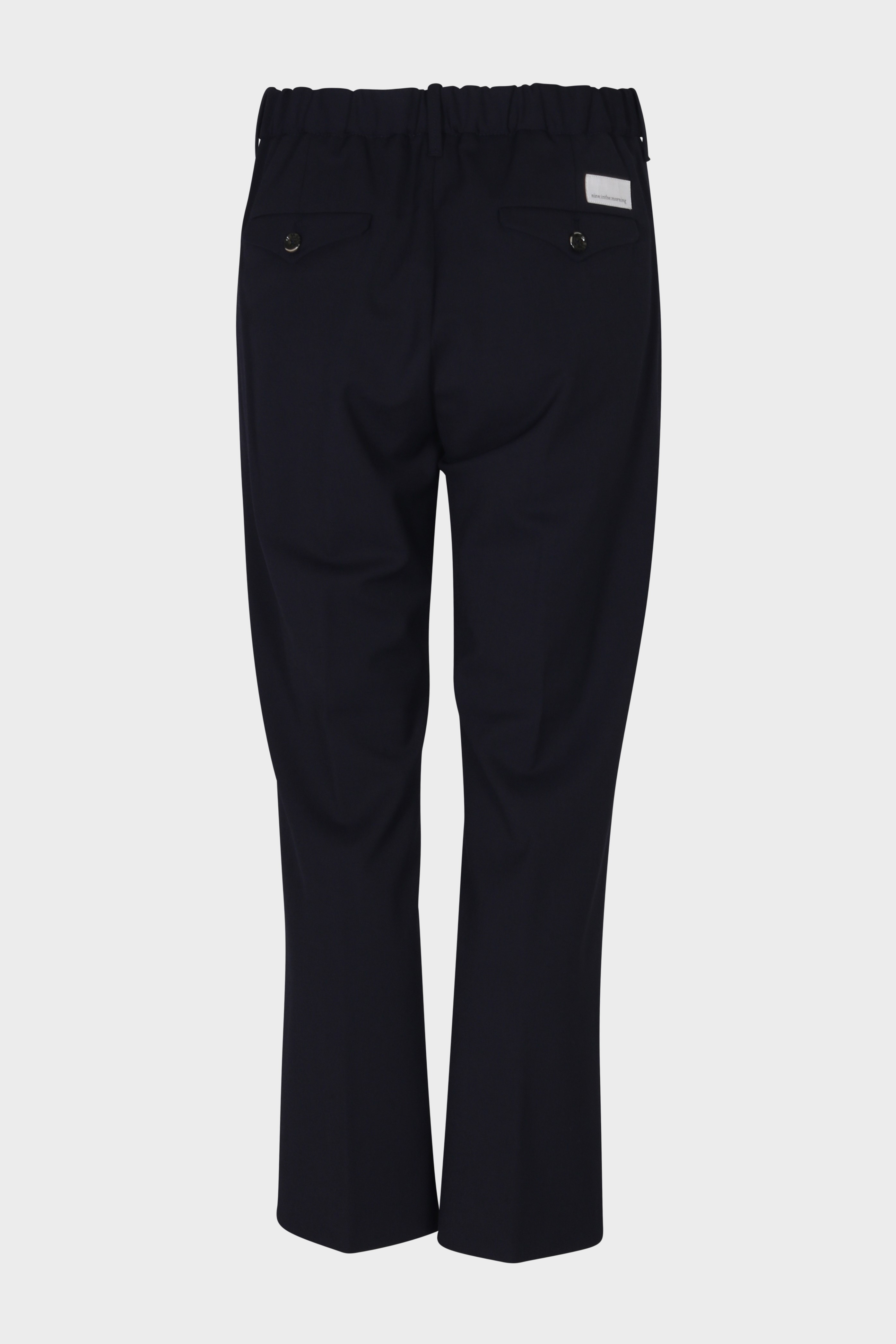NINE:INTHE:MORNING Structured Wool Pant in Navy