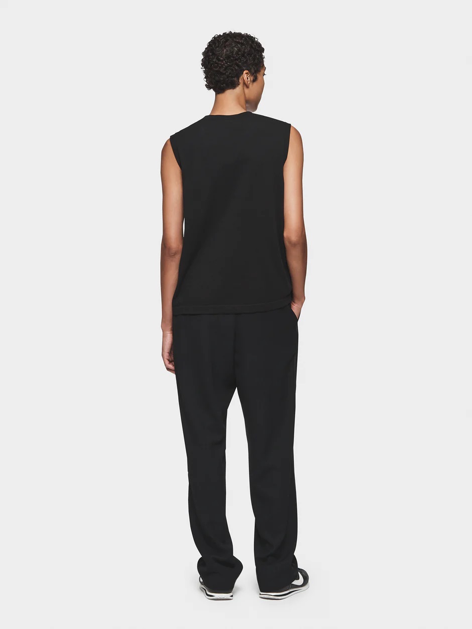 6397 Baggy Tuxedo Pant in Black XXS