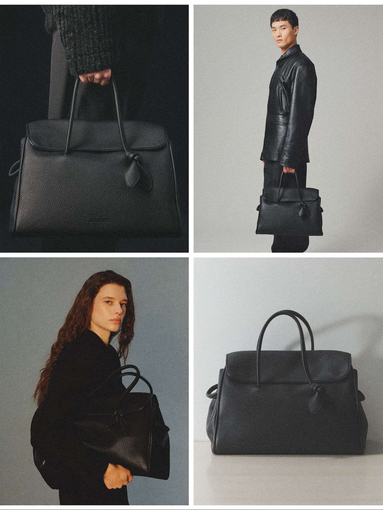 JACQUEMUS The Turismo Shopper in Black