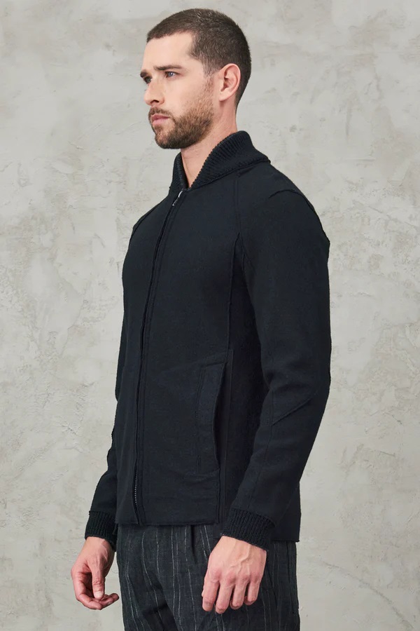 TRANSIT UOMO Wool Jacket in Black