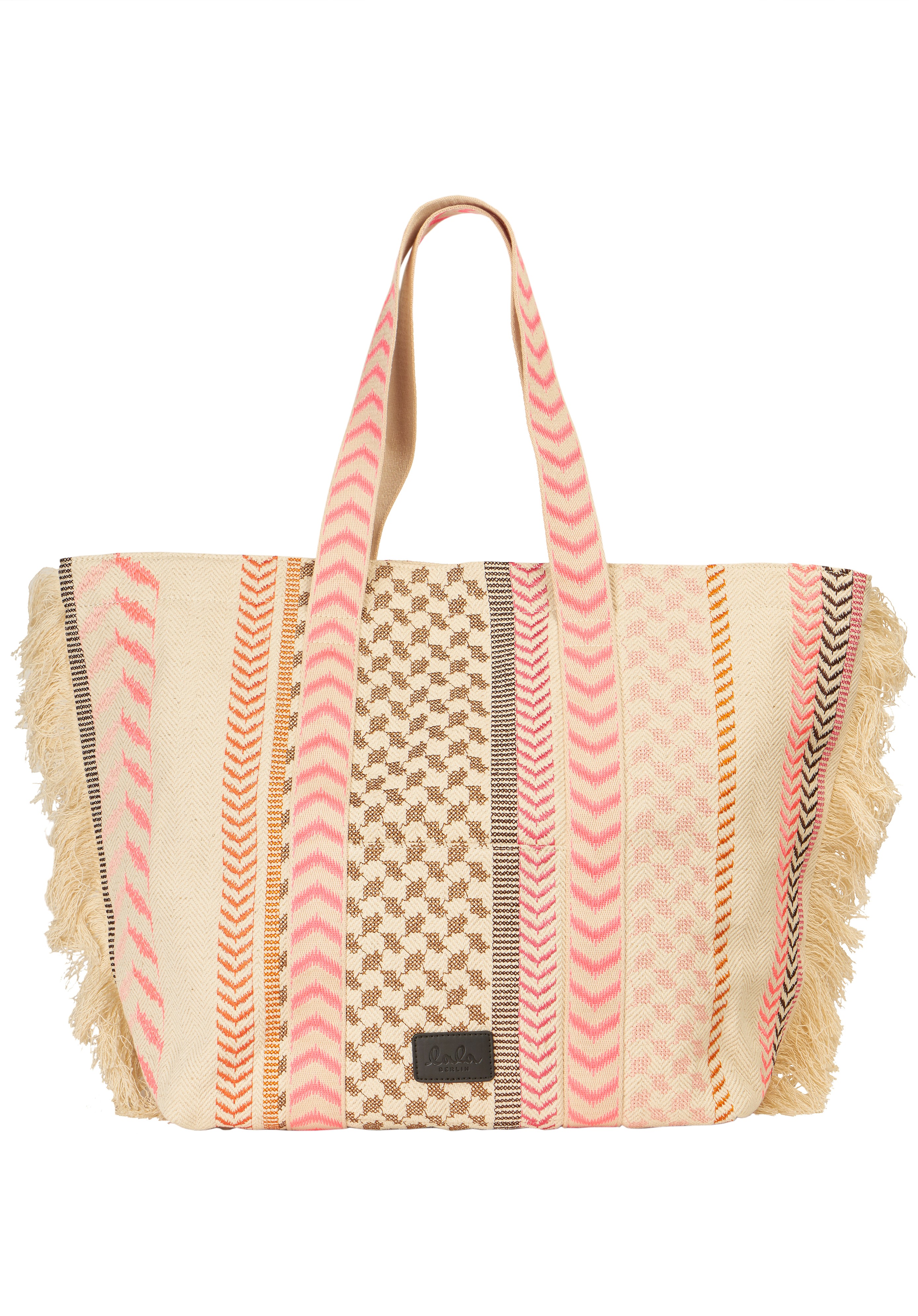 Lala Berlin East West Tote Marissa in Neon X-Stitch
