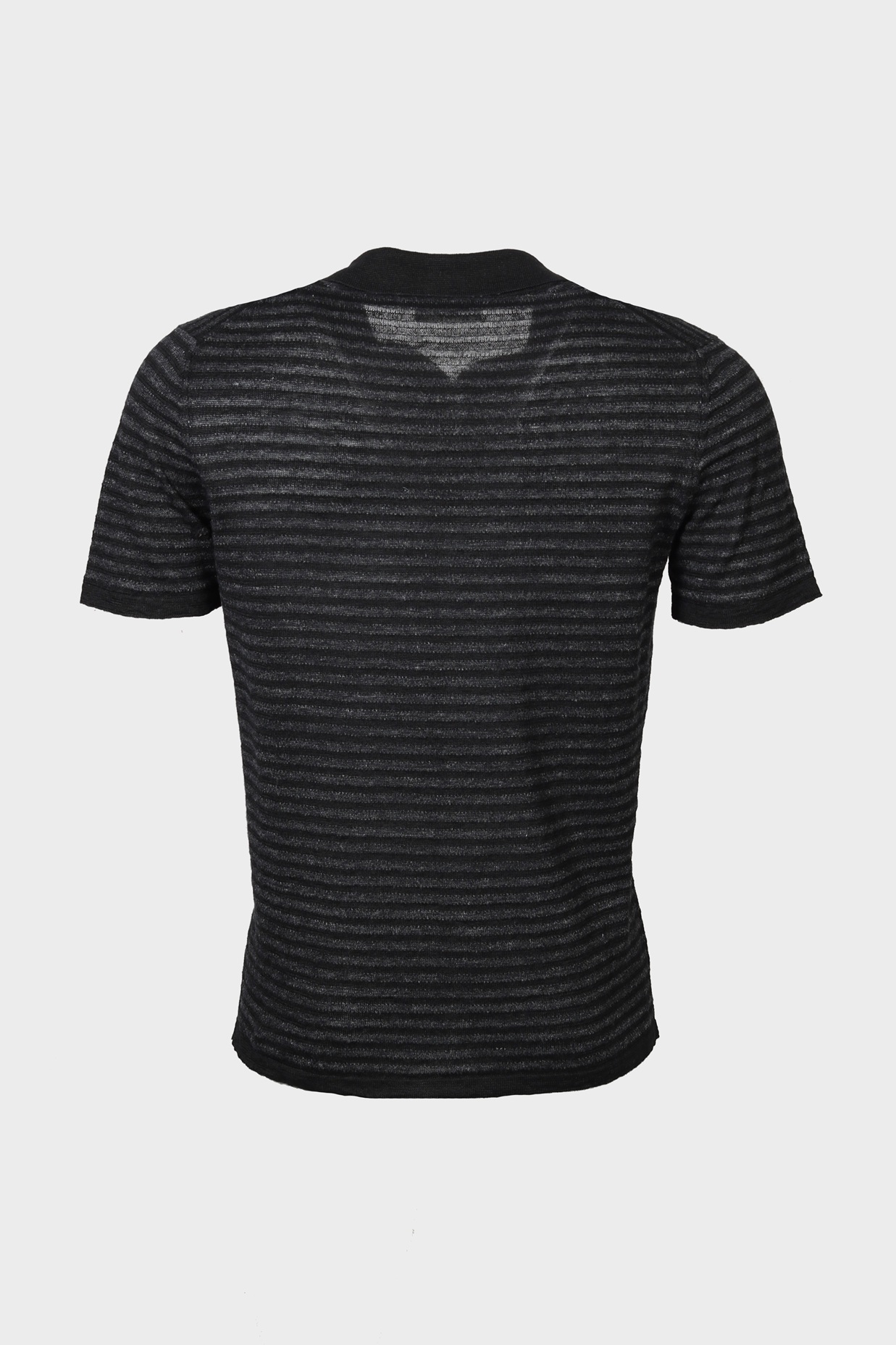 ROBERT COLLINA Striped Linen Polo Shirt 54