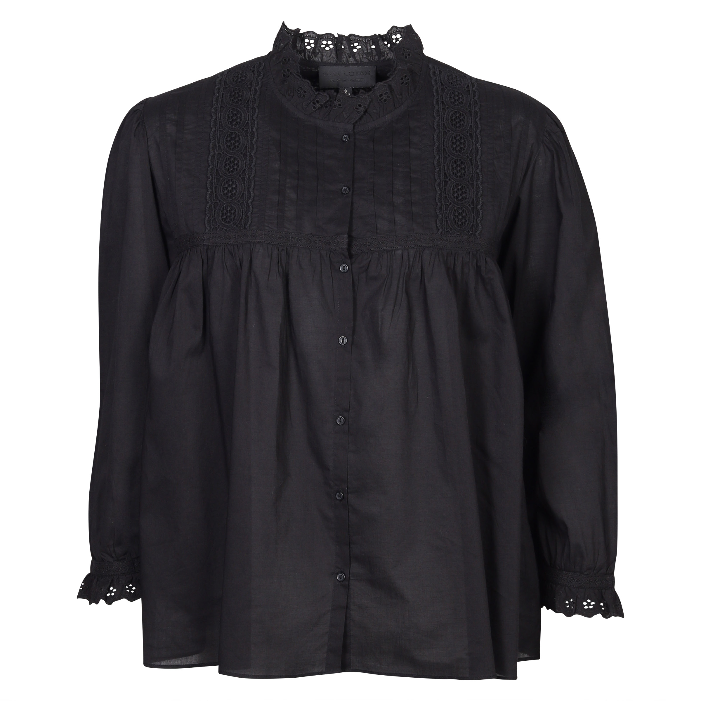 Nili Lotan Lace Shirt Sarah Black