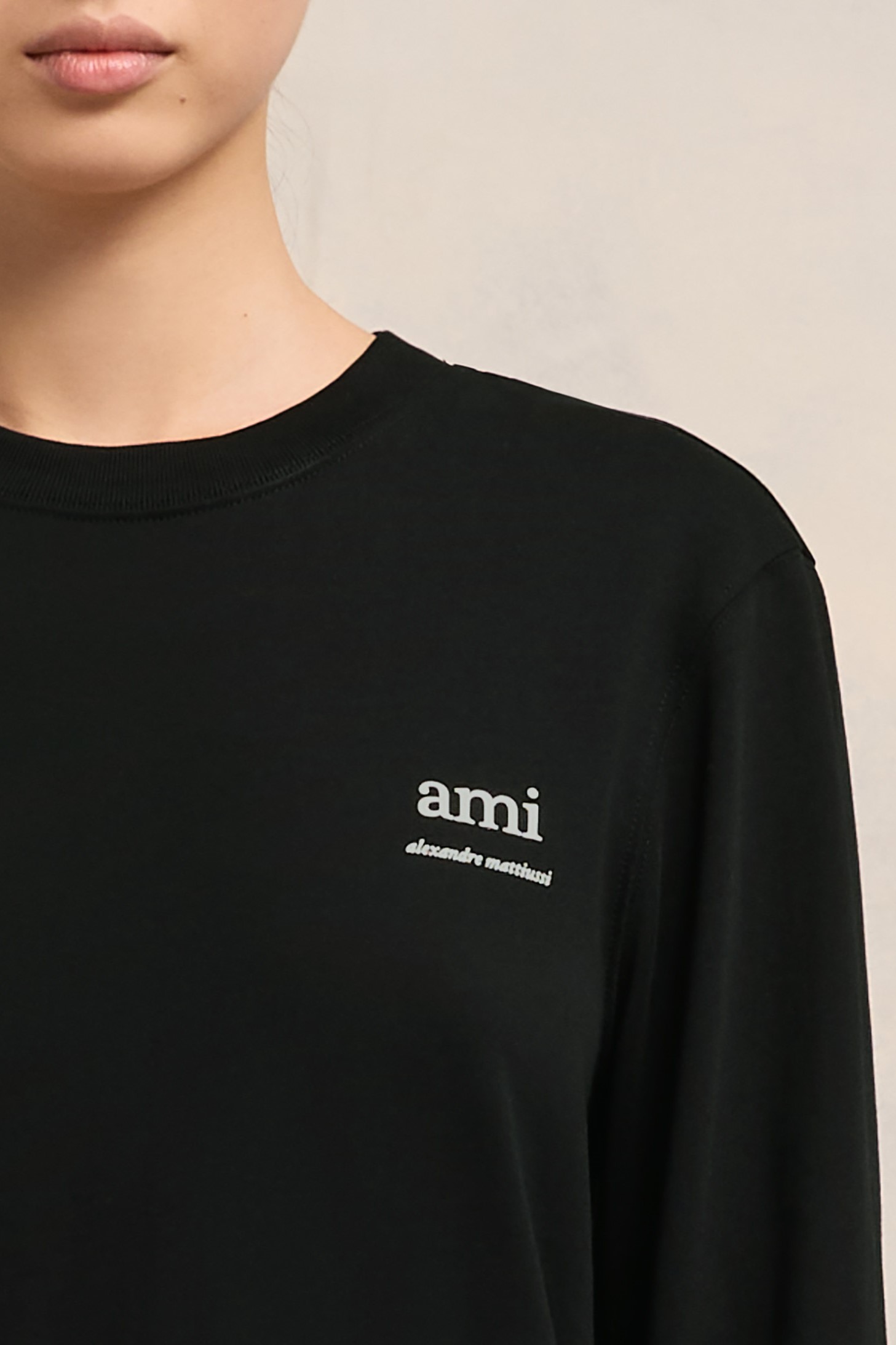 AMI PARIS Alexandre Mattiussi Longsleeve in Black XL