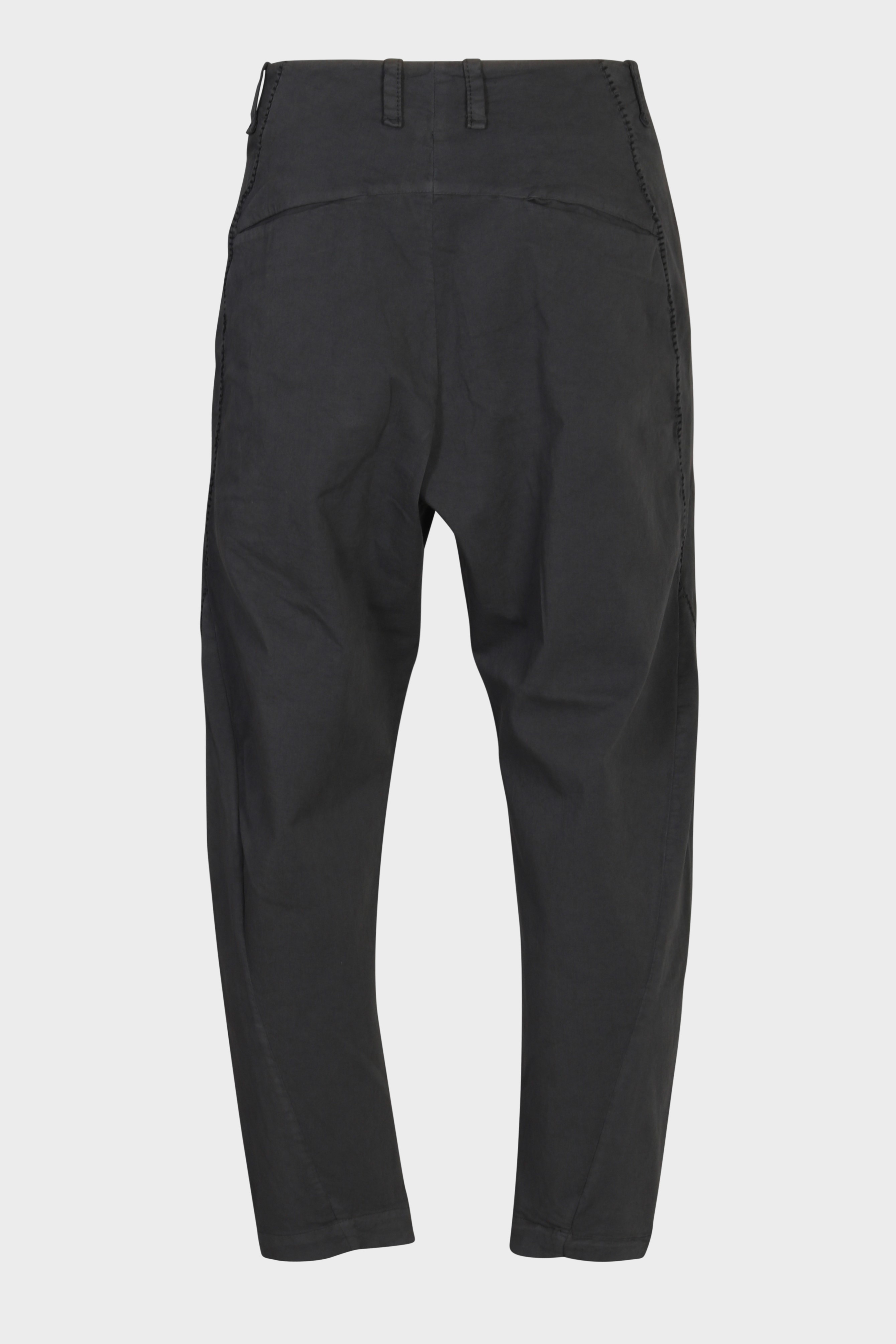 TRANSIT UOMO Cotton Stretch Pant in Dark Grey L