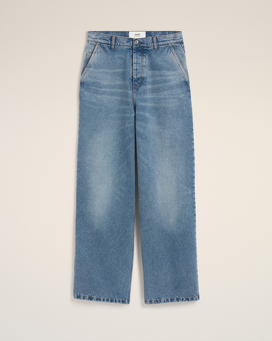 AMI PARIS Loose Fit Jeans Used Blue