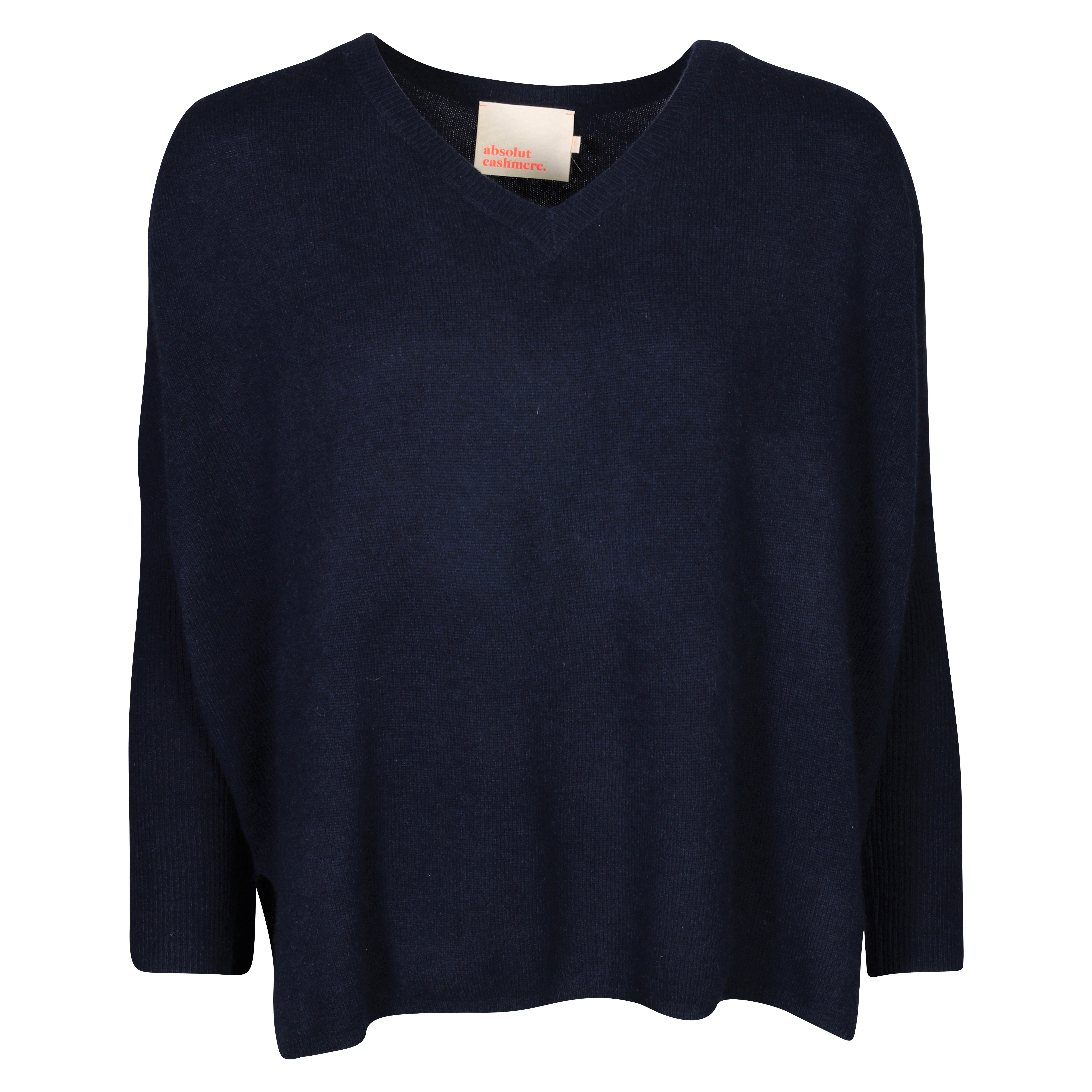 Absolut Cashmere Poncho Sweater in Navy S