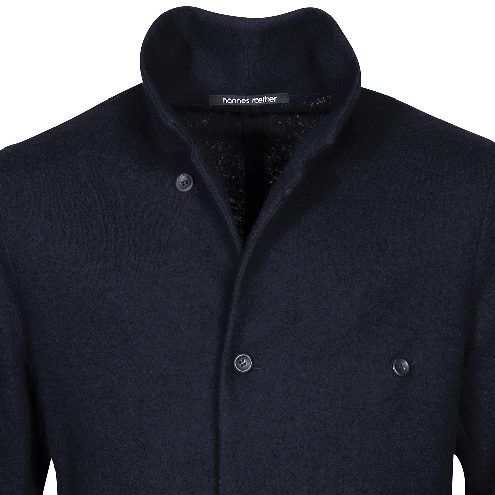 HANNES ROETHER Wool Jacket in Dark Navy S