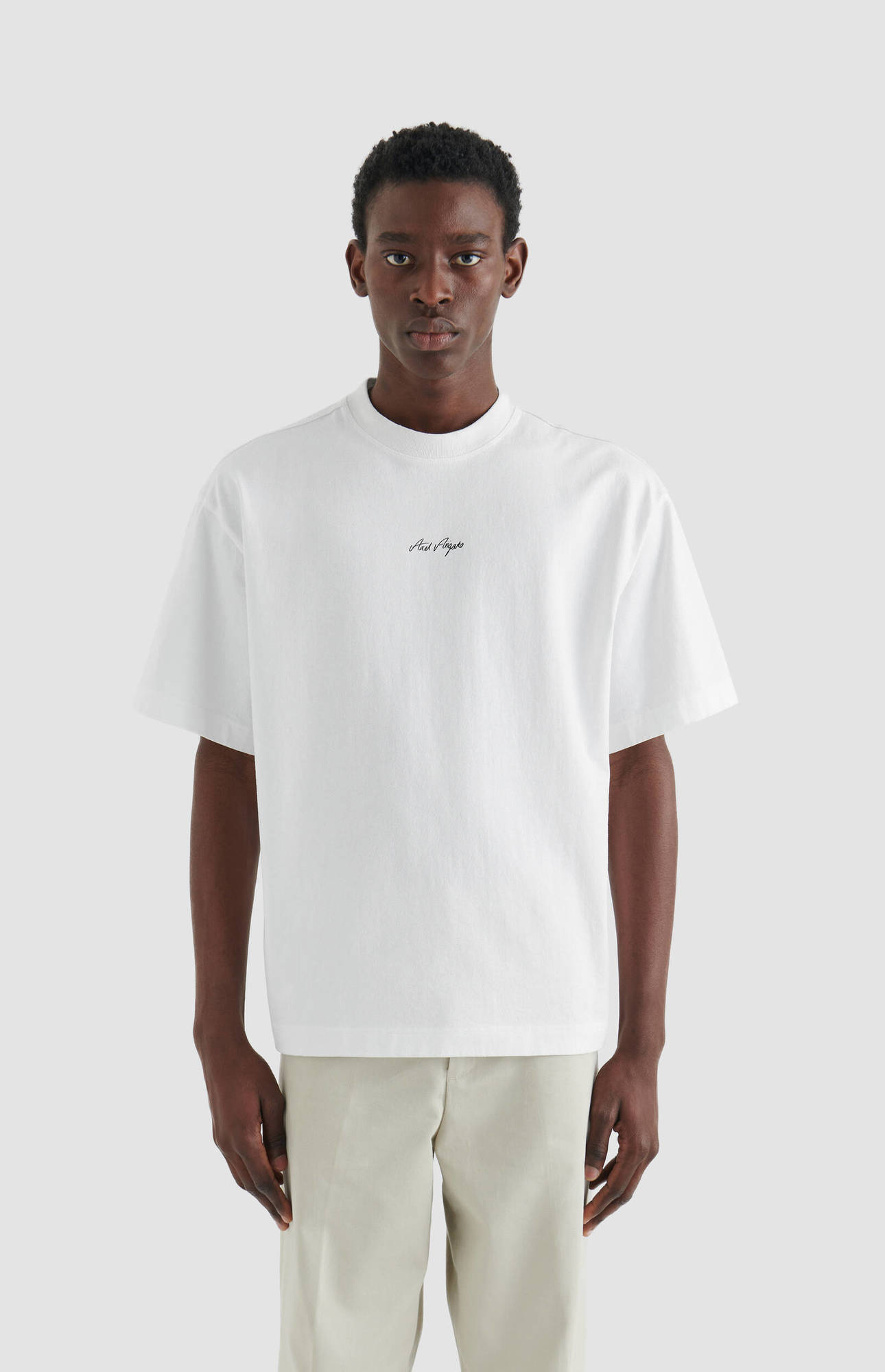 AXEL ARIGATO Sketch Stamped T-Shirt in White M