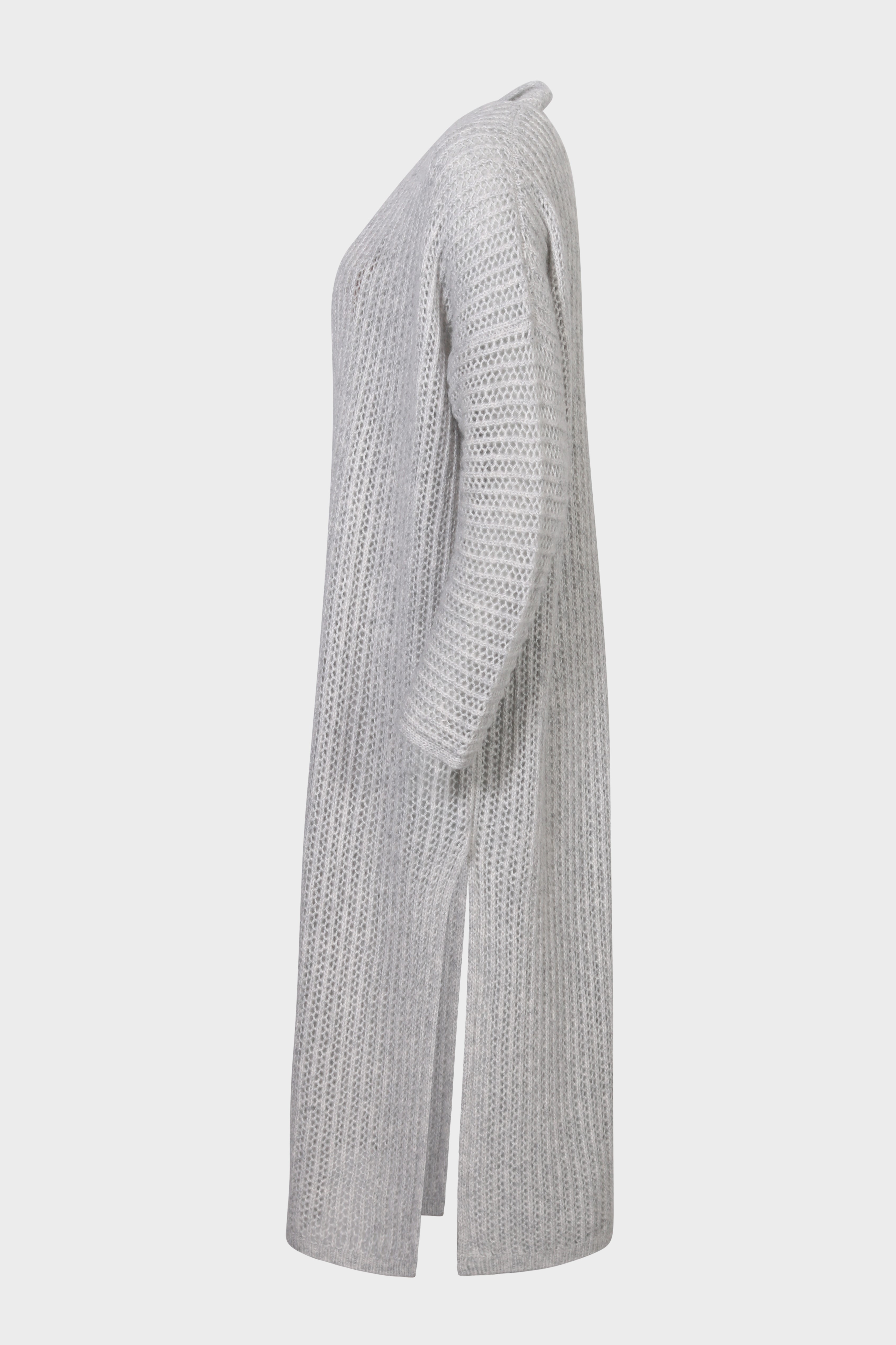 SMINFINITY Blurry Knit Coat in Heather Grey XS/S