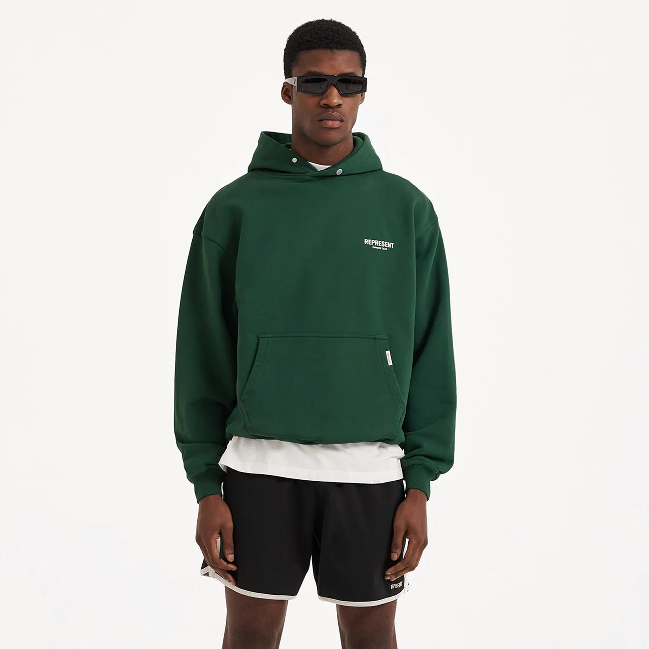 REPRESENT Owners Club Hoodie in Racing Green L