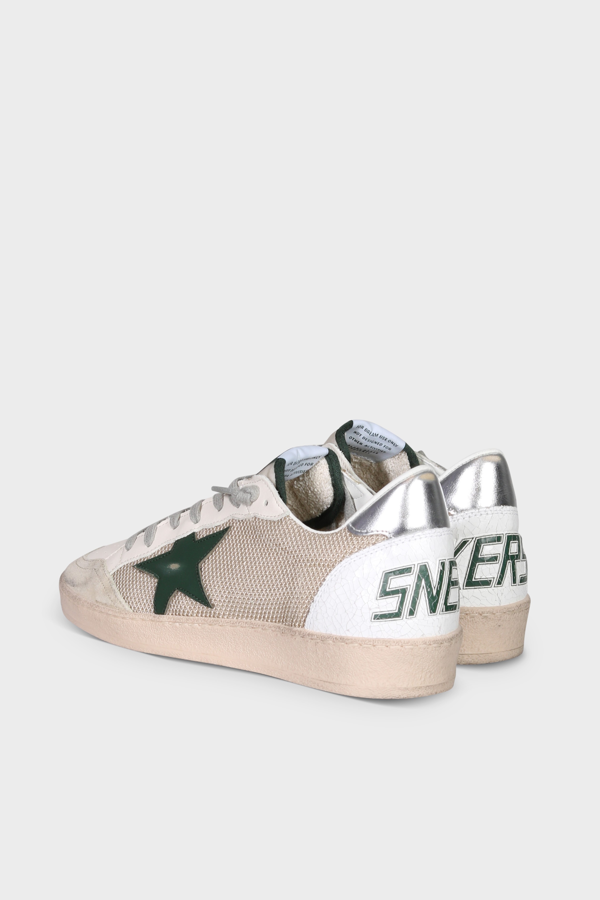 GOLDEN GOOSE Ballstar Milk/Green
