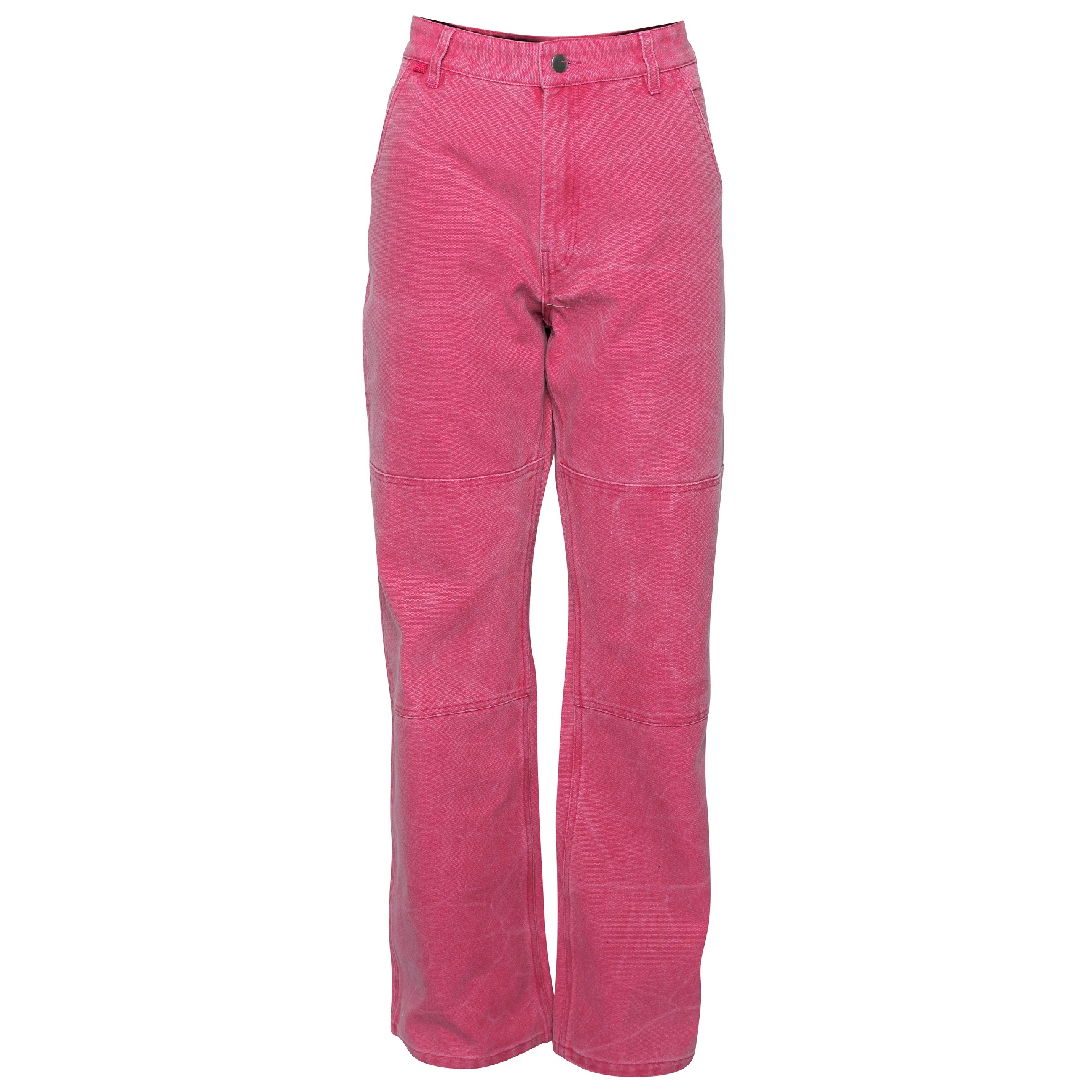 Acne Studios Cotton Canvas Trouser in Fuchsia Pink