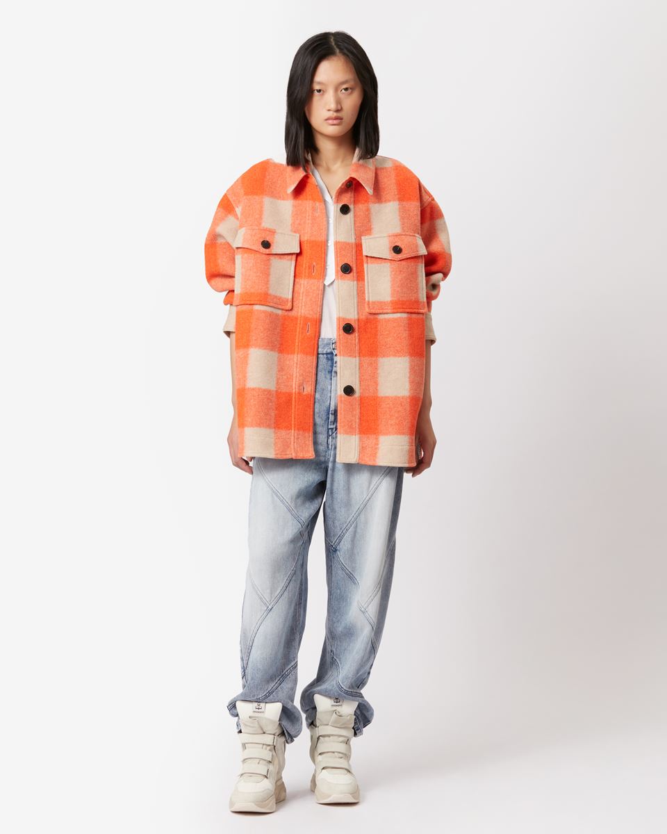 Isabel Marant Étoile Harveli Coat in Orange