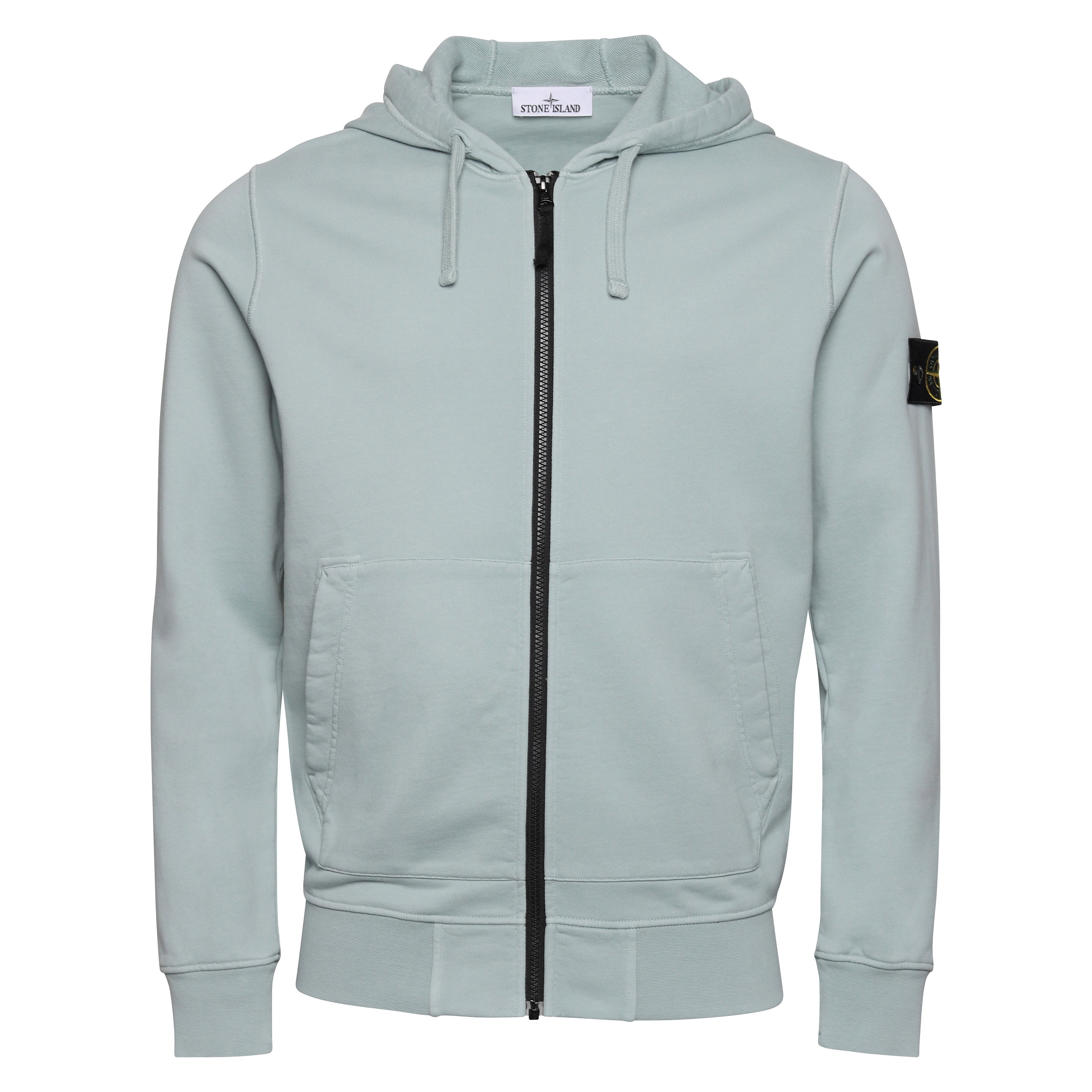 Stone Island Hooded Zip Sweatjacket in Sky Blue 2XL