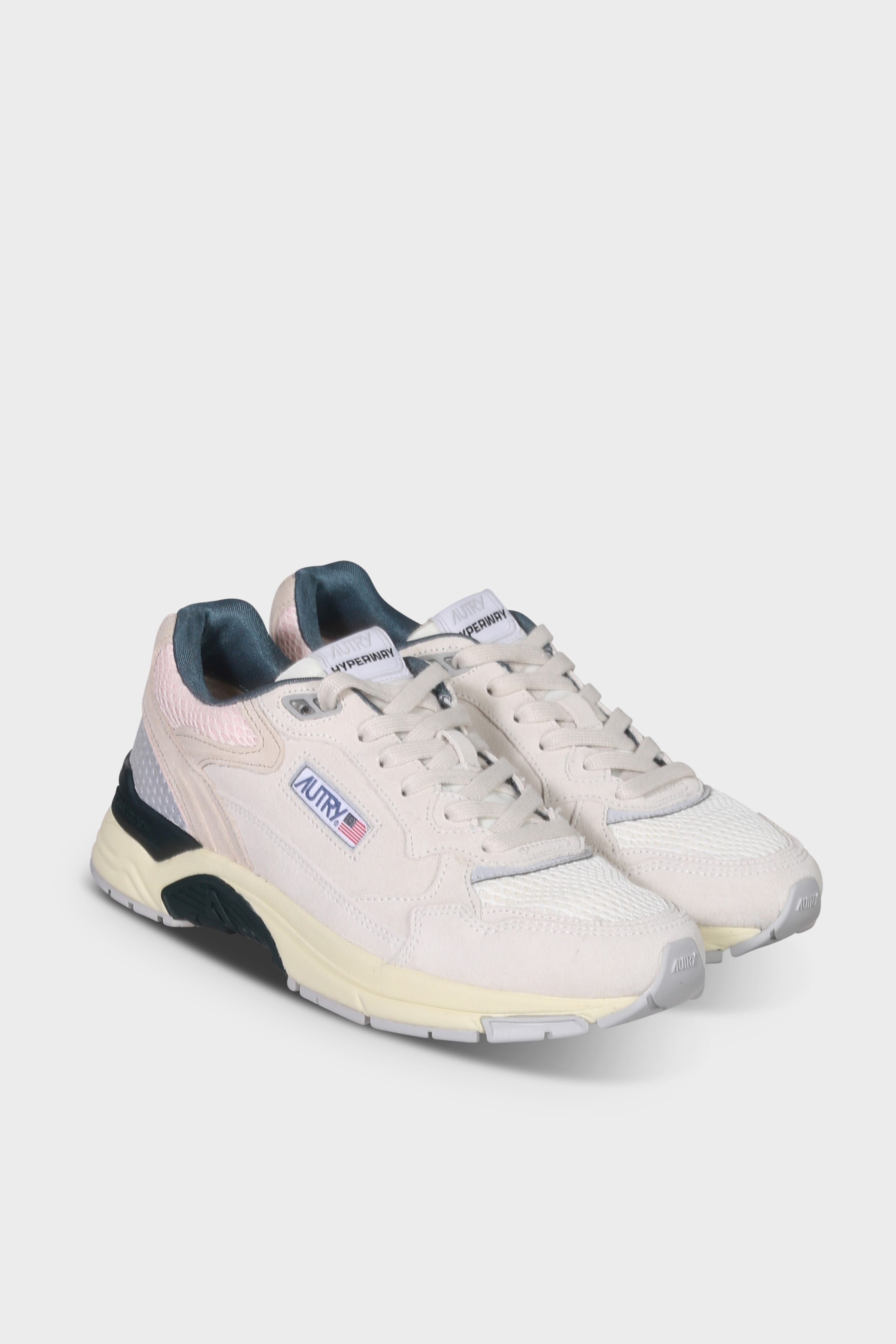AUTRY ACTION SHOES Hyperway in Suede/Mesh/White/Pink