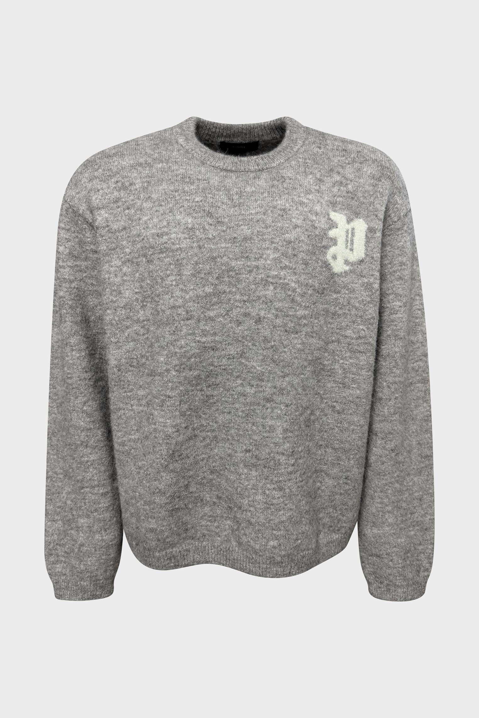 PURPLE-BRAND Heavy Knit Sweater in Grey