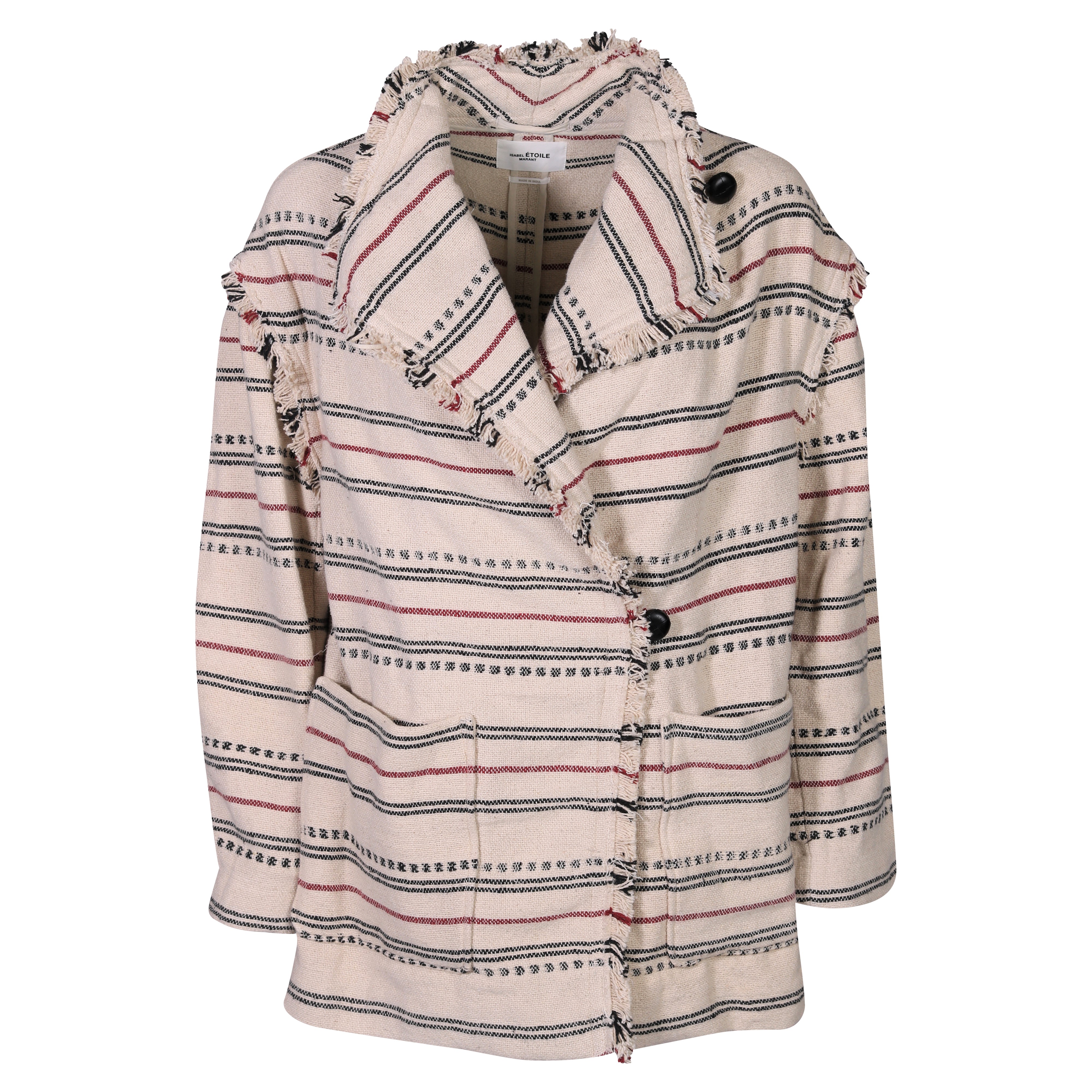Isabel Marant Étoile Josialo Coat Ecru Striped XS